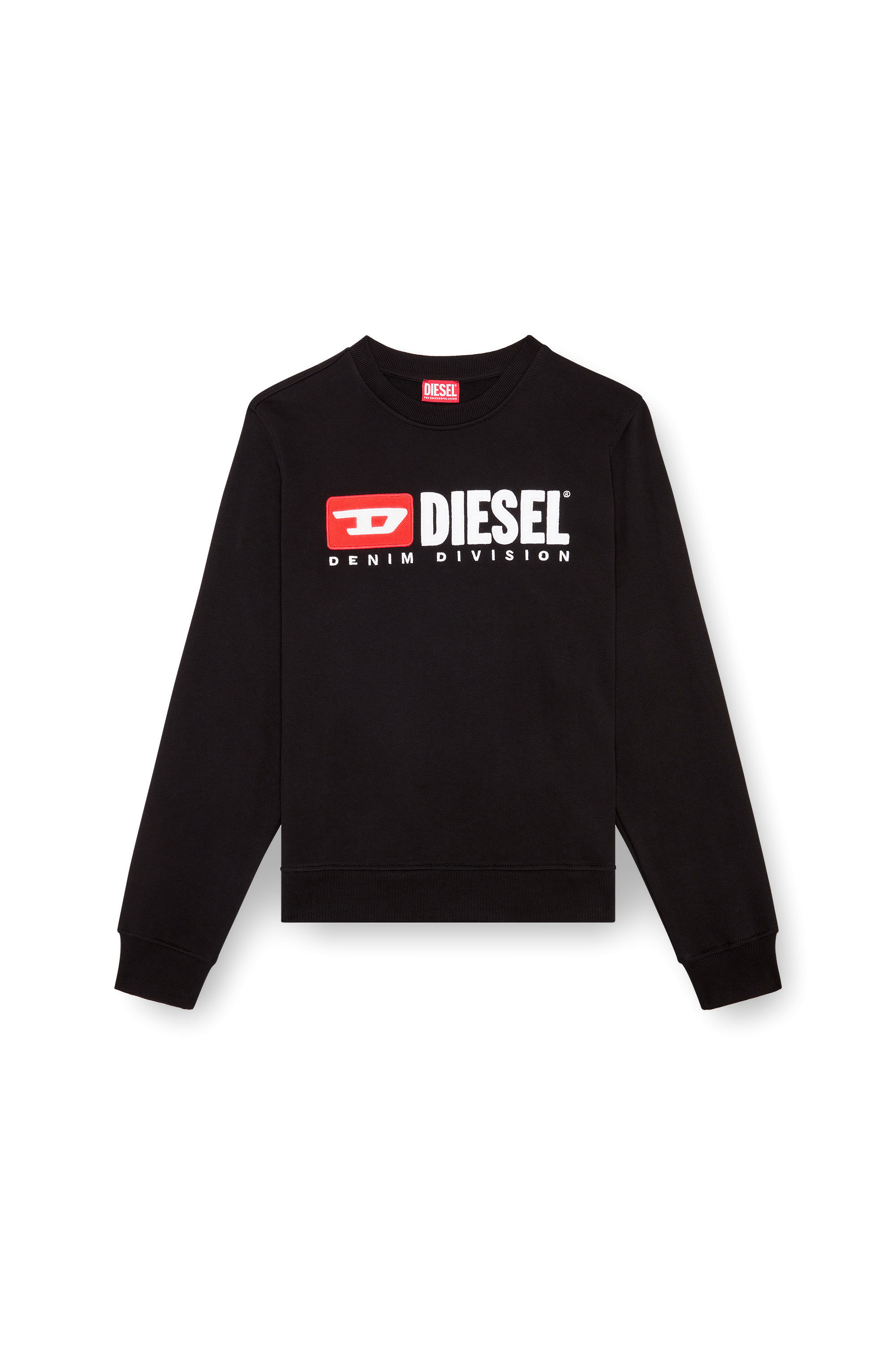 Diesel - S-BOXT-DIV, Man's Sweatshirt with Denim Division logo in Black - 3