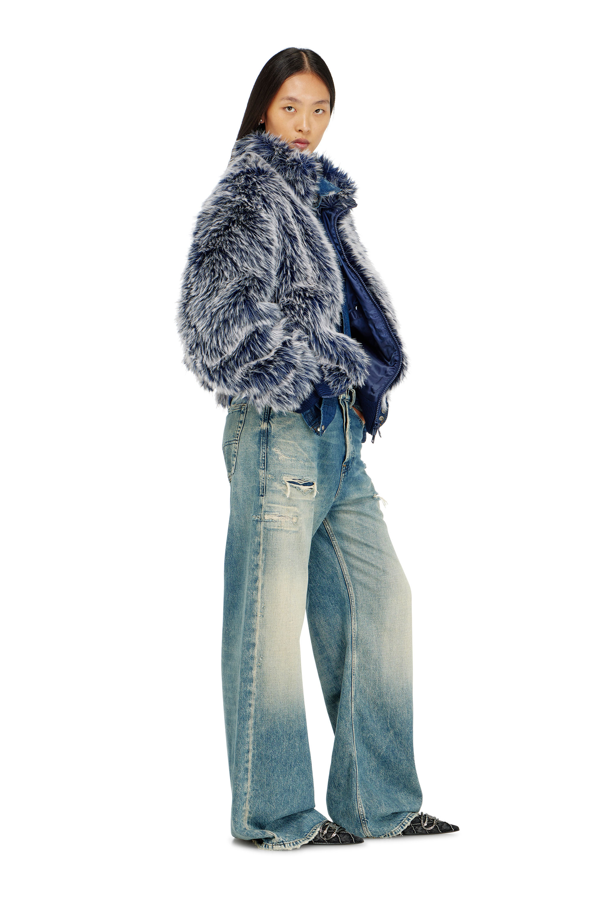 Diesel - Woman's Relaxed Jeans 1996 D-Sire 09P62, Medium blue - 3