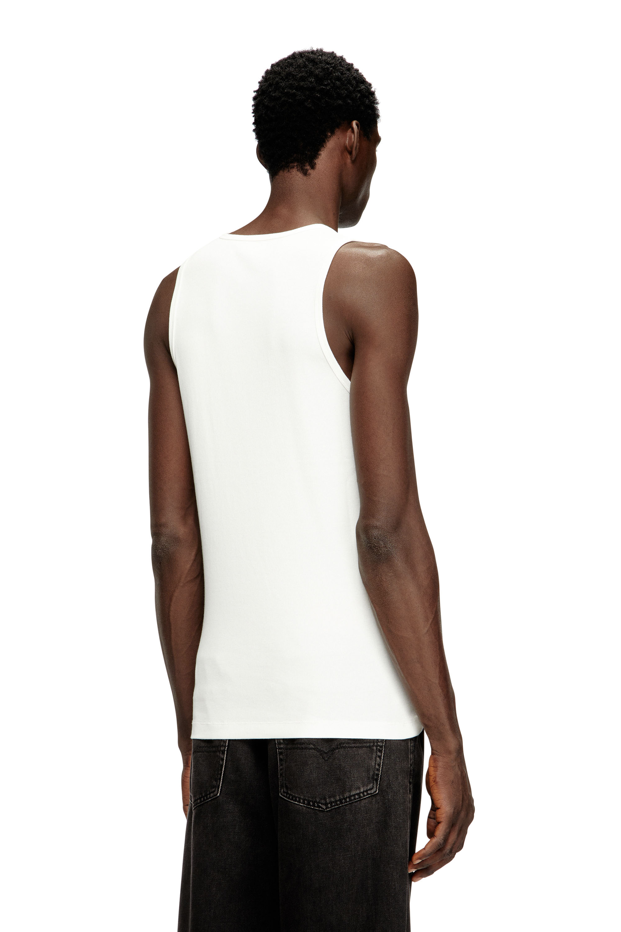 Diesel - T-LIFTY-IOD, Man's Cotton tank top with logo in White - 4