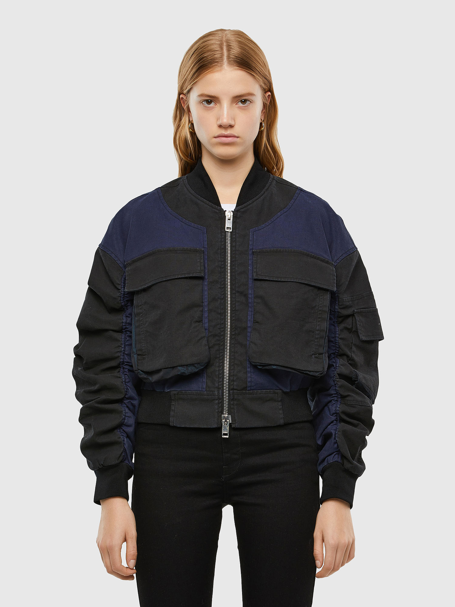 D-STOK-SP JOGGJEANS, Black/Blue Diesel - D-STOK-SP JOGGJEANS, Black/Blue - Denim Jackets - Image 1