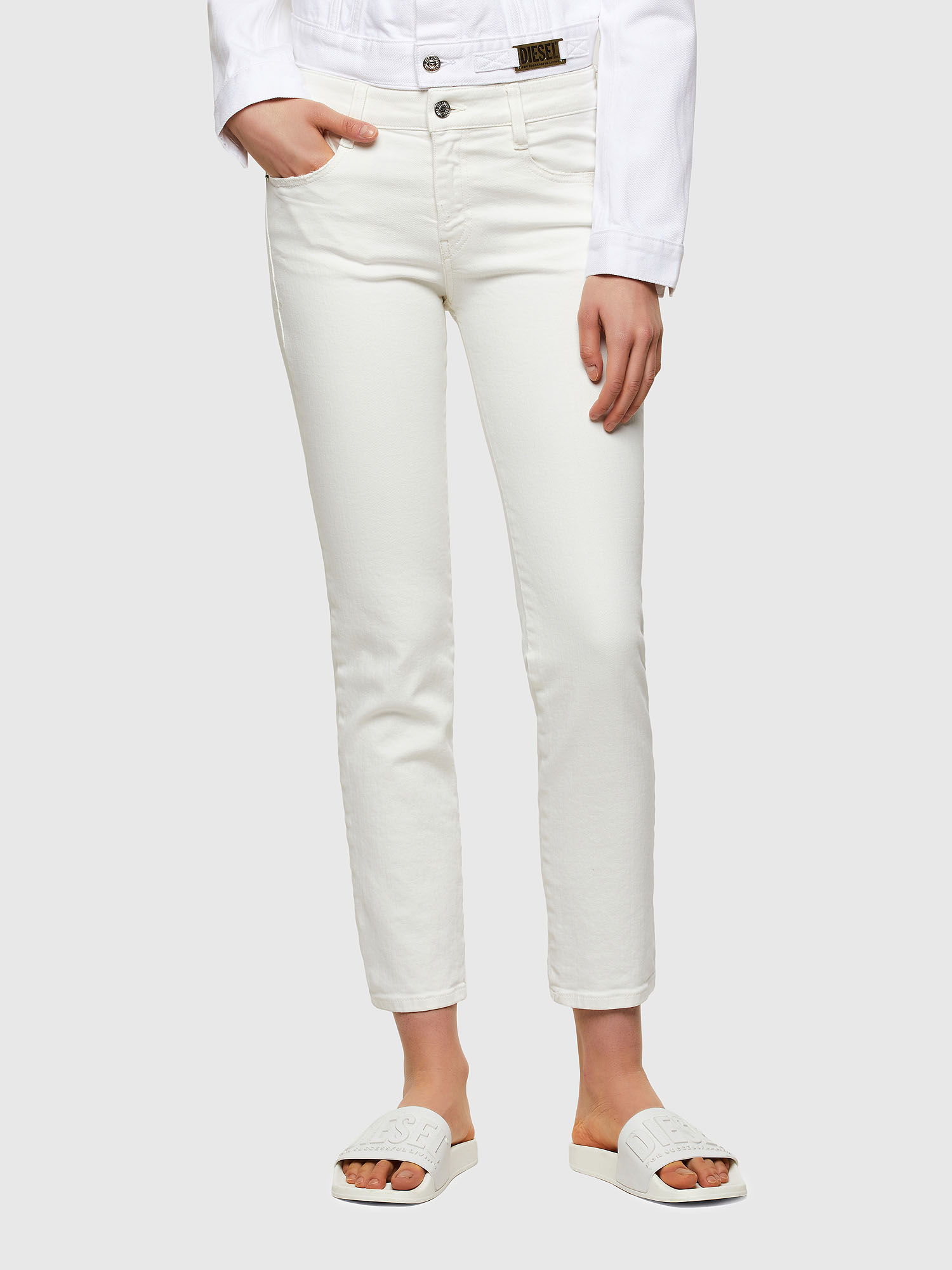 D-Rifty 009VU, White Diesel - D-Rifty 009VU, White - Jeans - Image 1