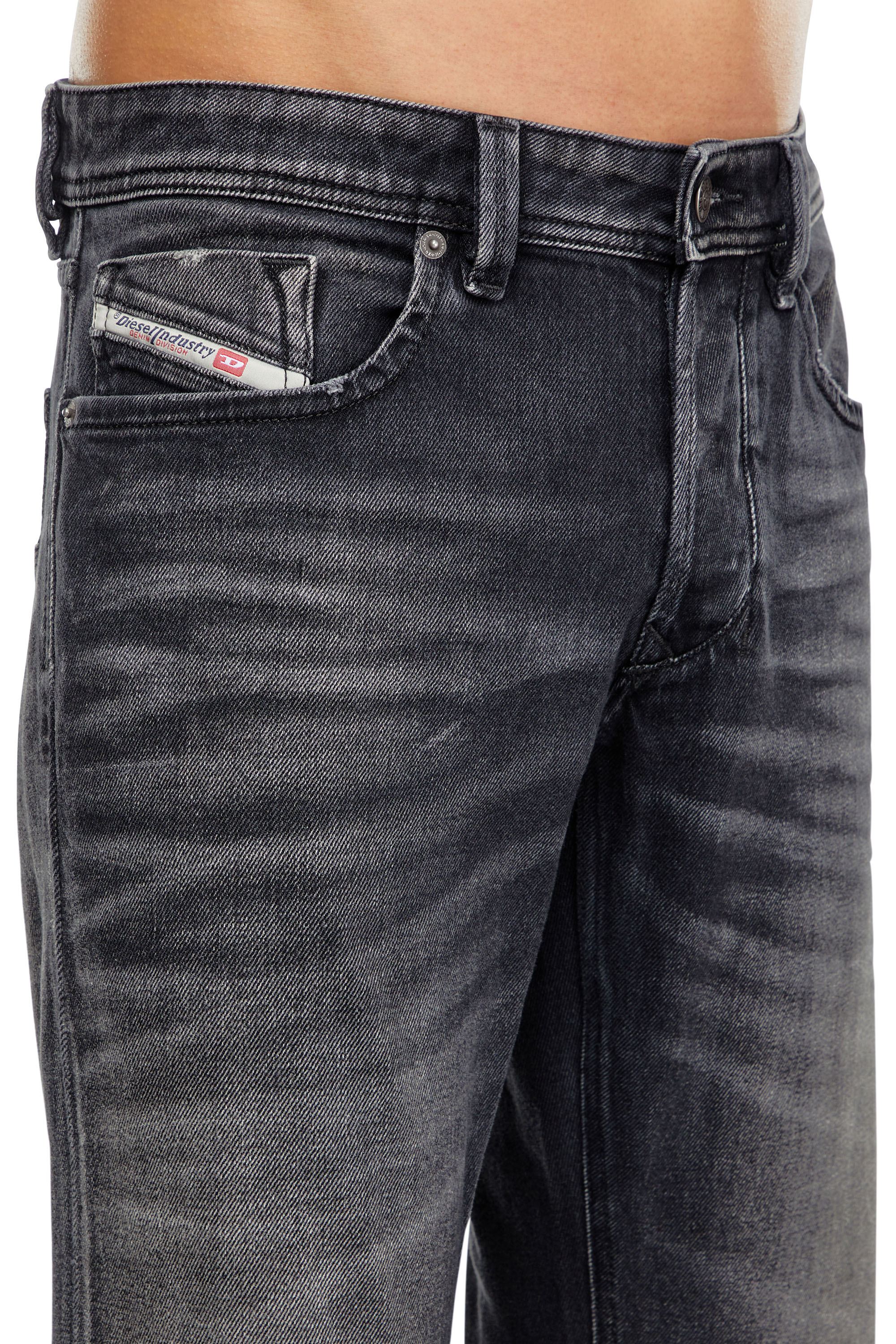 Diesel - Man Straight Jeans 1985 Larkee 09J65, Black/Dark grey - Image 4