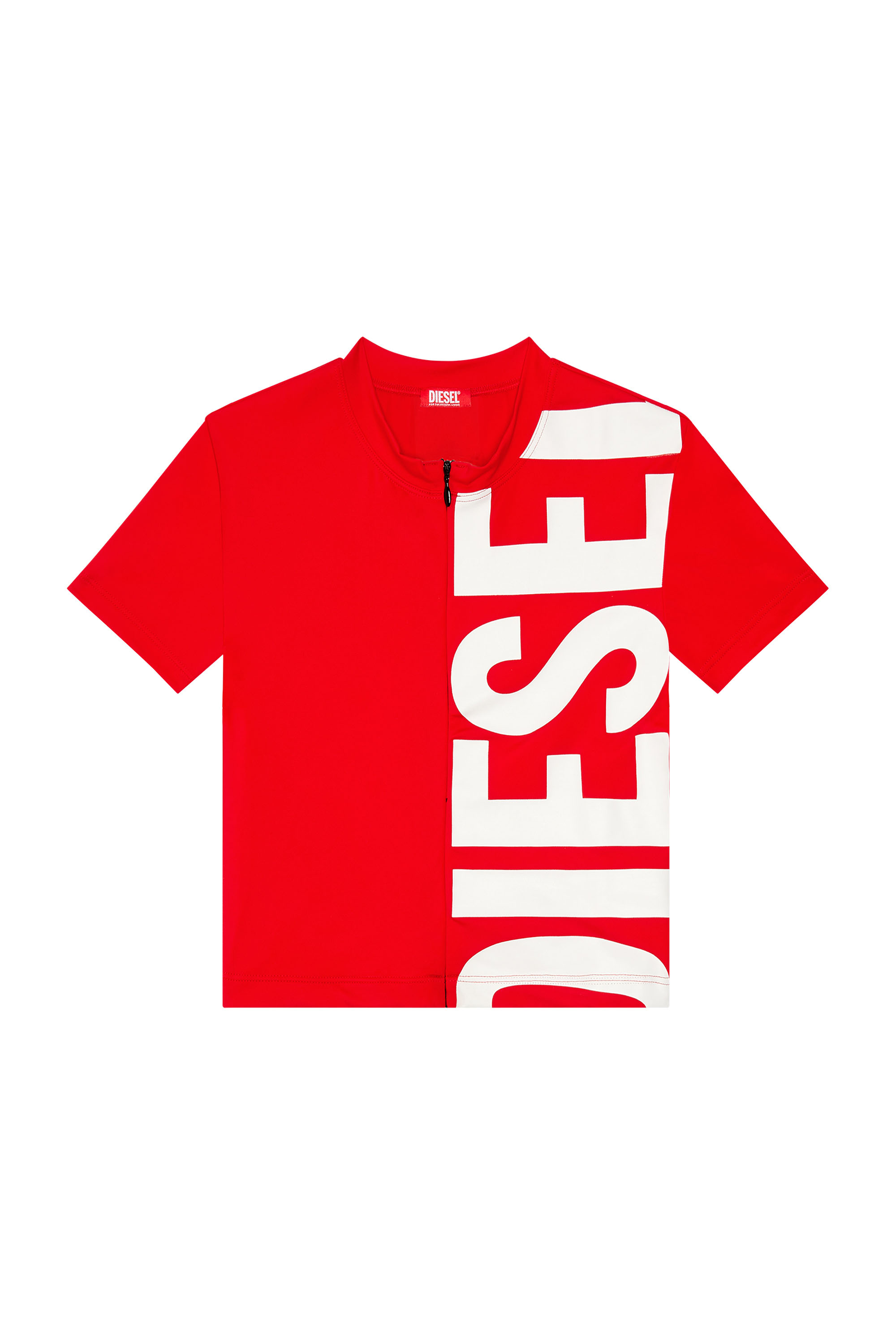 Women's Beach T-shirt with maxi Diesel print | Red | Diesel