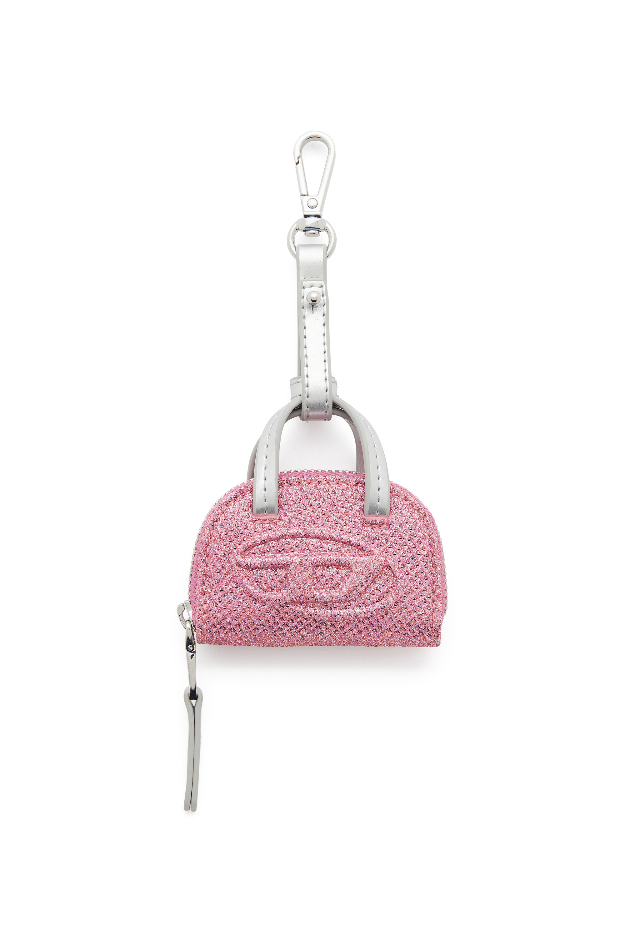 Diesel - 1DR DOME CHARMS, Woman's 1DR Dome - Charm in Lurex fabric in Pink - 1