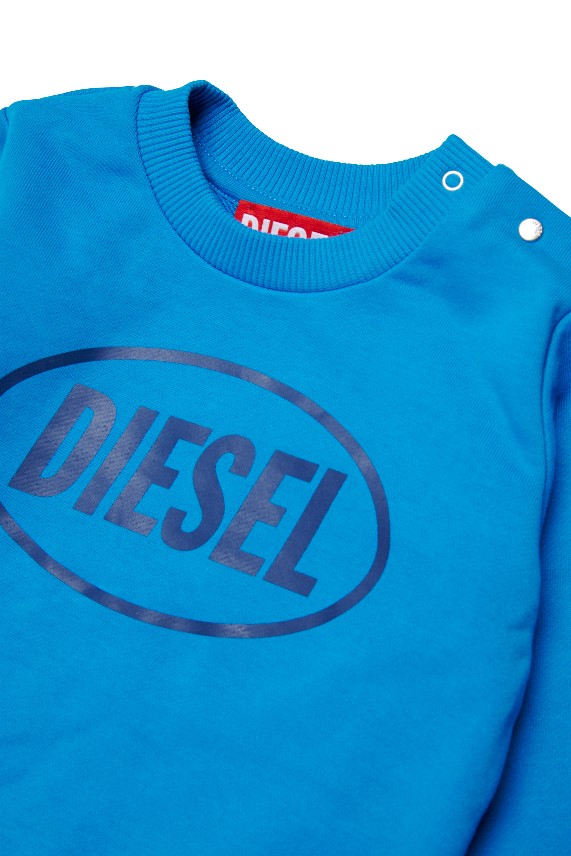 Diesel - SLOTTYB, Unisex's Sweatshirt with logo print in Blue - 3