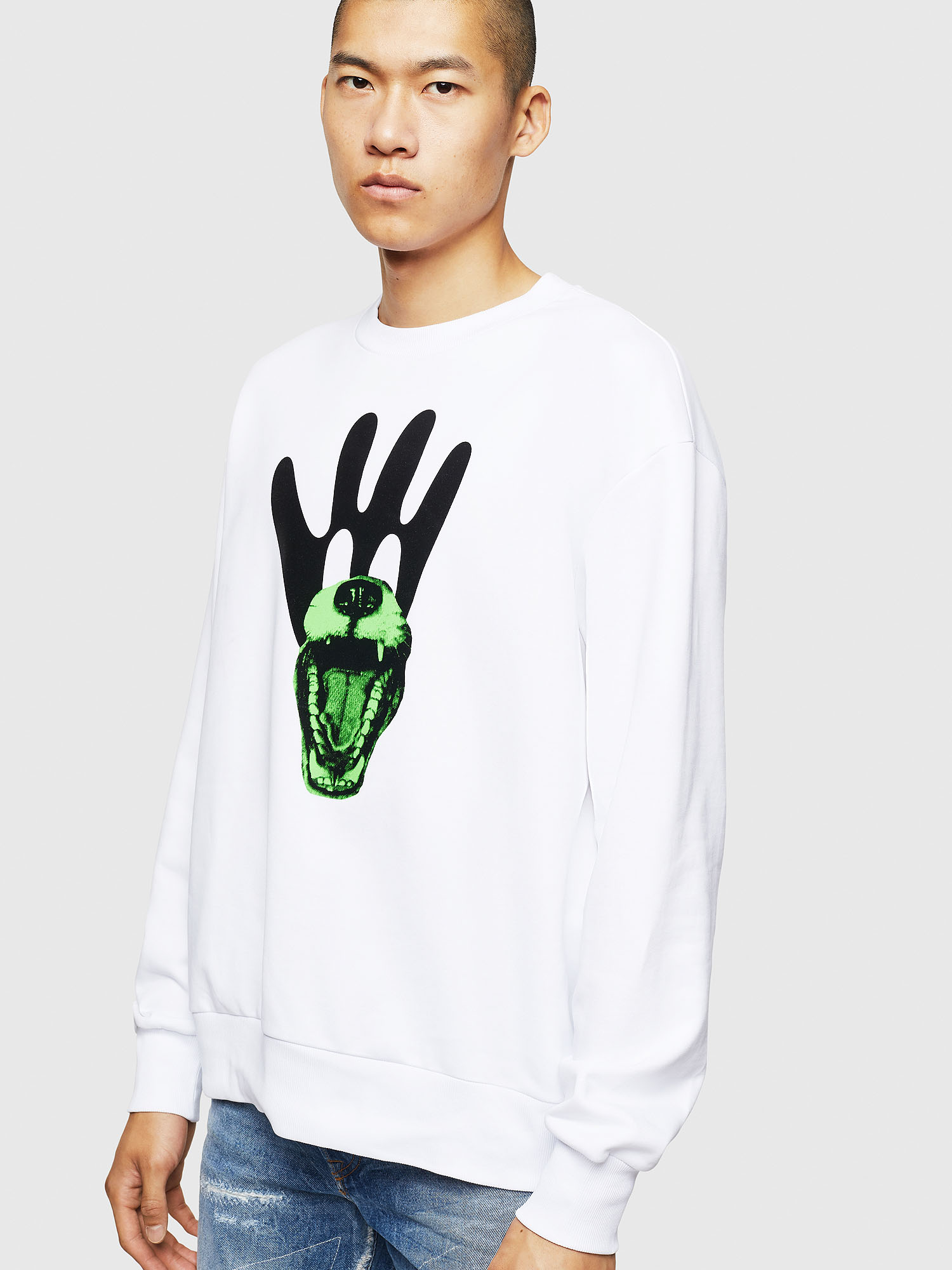 S-BAY-BX4, White Diesel - S-BAY-BX4, White - Sweaters - Image 1