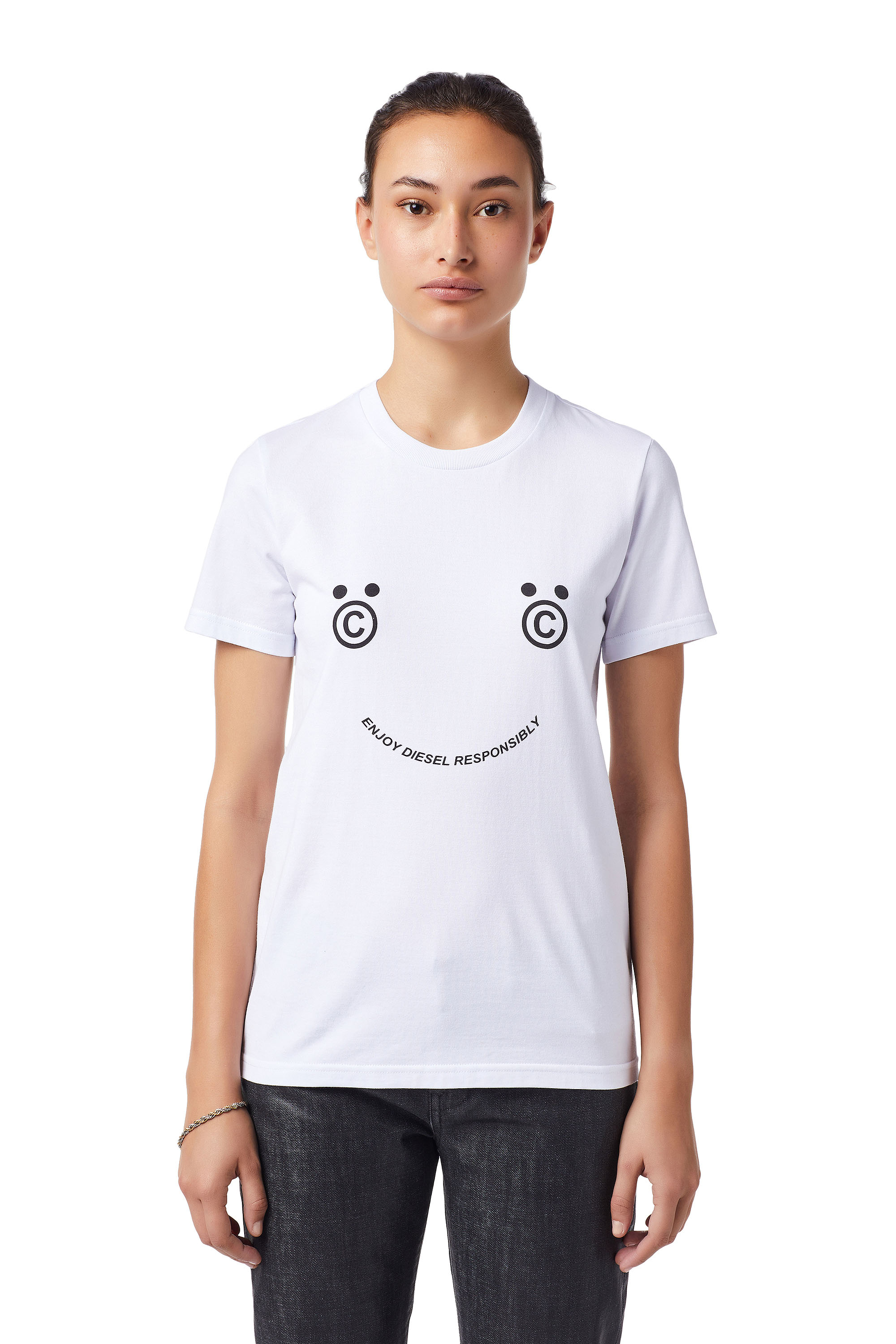 T-SILY-B4, White Diesel - T-SILY-B4, White - T-Shirts - Image 1