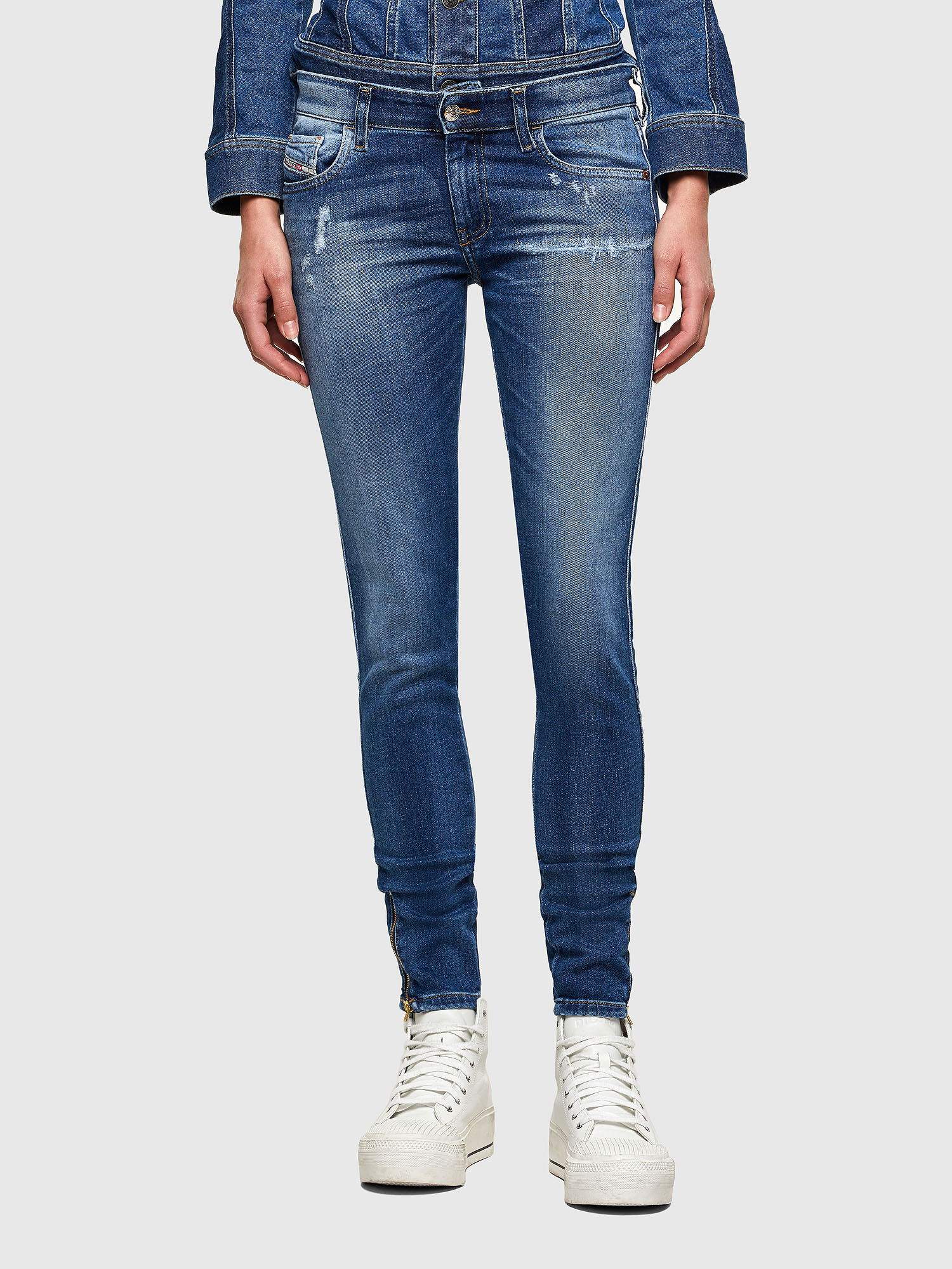 Slandy Low 009PU, Medium blue Diesel - Slandy Low 009PU, Medium blue - Jeans - Image 1