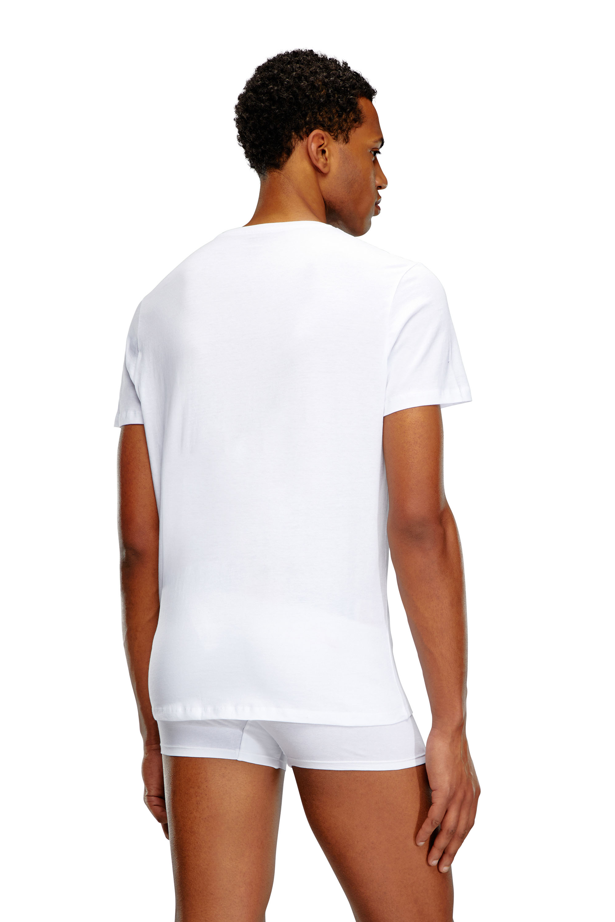 Diesel - UMTEE-JAKETHREEPACK, Man's Three-pack crew-neck T-shirts in White - 4