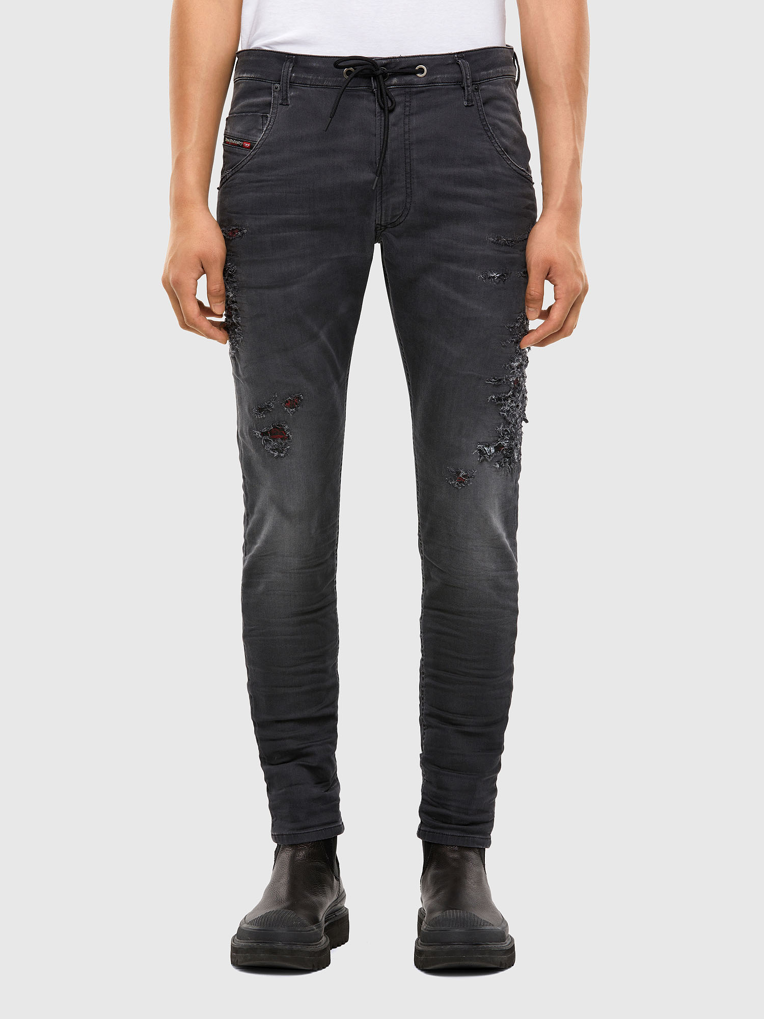 KROOLEY JoggJeans® 069RA, Black/Dark grey Diesel - KROOLEY JoggJeans® 069RA, Black/Dark grey - Jeans - Image 1