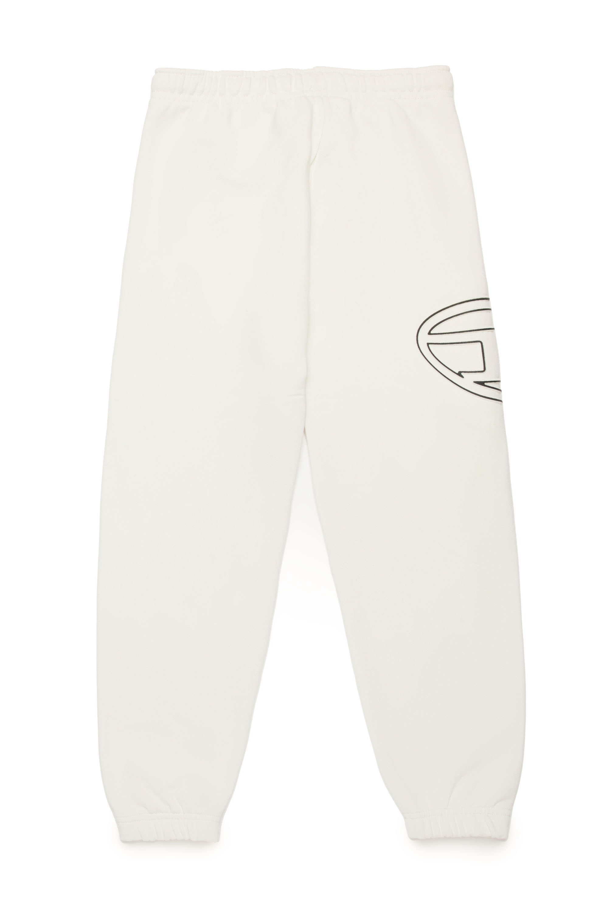 Diesel - PMARKIBIGOVAL, Man's Sweatpants with embossed Oval D logo in White - 2