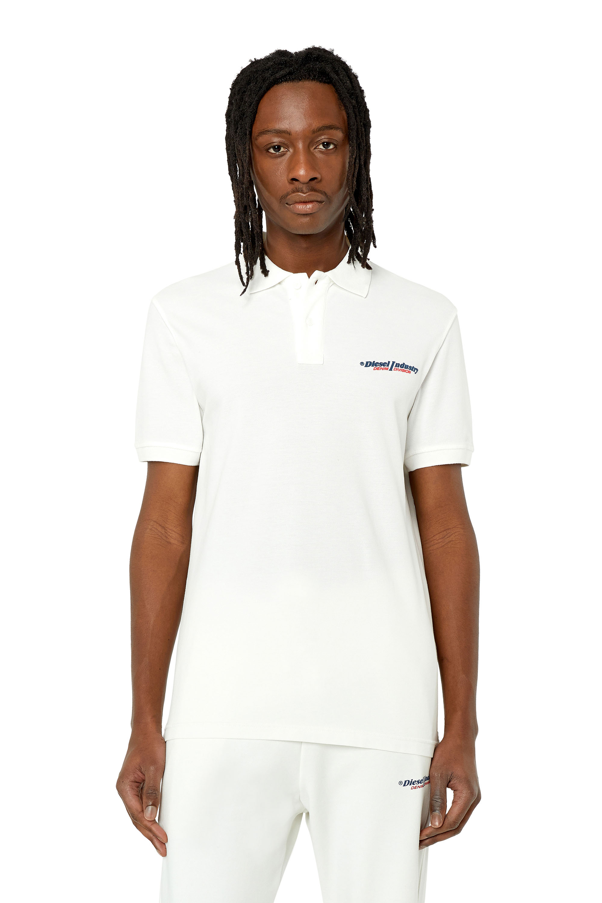T-SMITH-IND Man: Polo shirt with Diesel Industry print | Diesel
