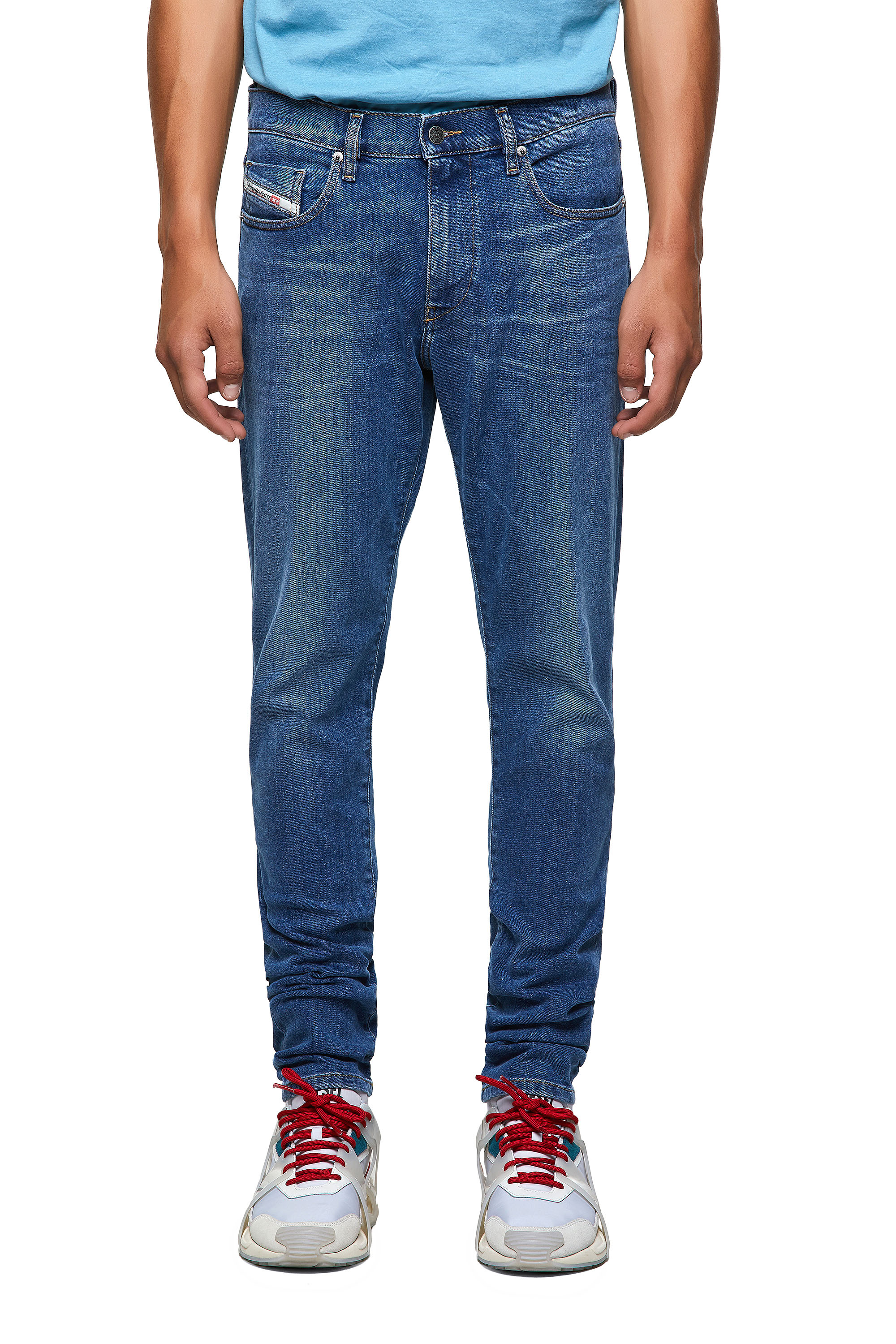 D-Strukt 09A80, Medium blue Diesel - D-Strukt 09A80, Medium blue - Jeans - Image 1