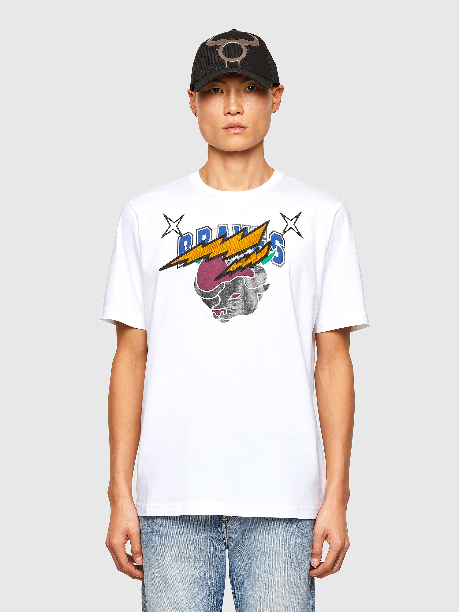 CL-T-JUST-O1, White Diesel - CL-T-JUST-O1, White - T-Shirts - Image 1