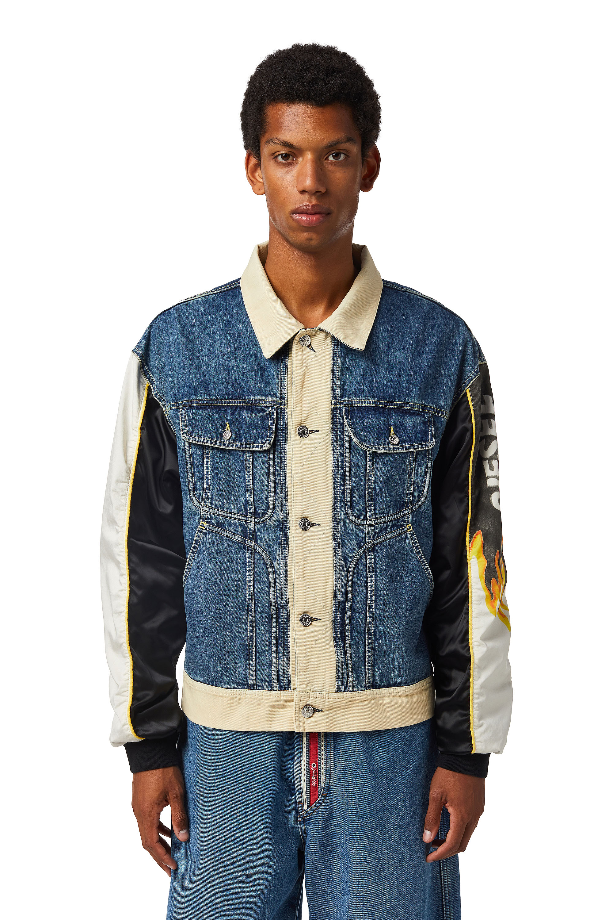 DXD-2J1, Blue/White - Denim Jackets