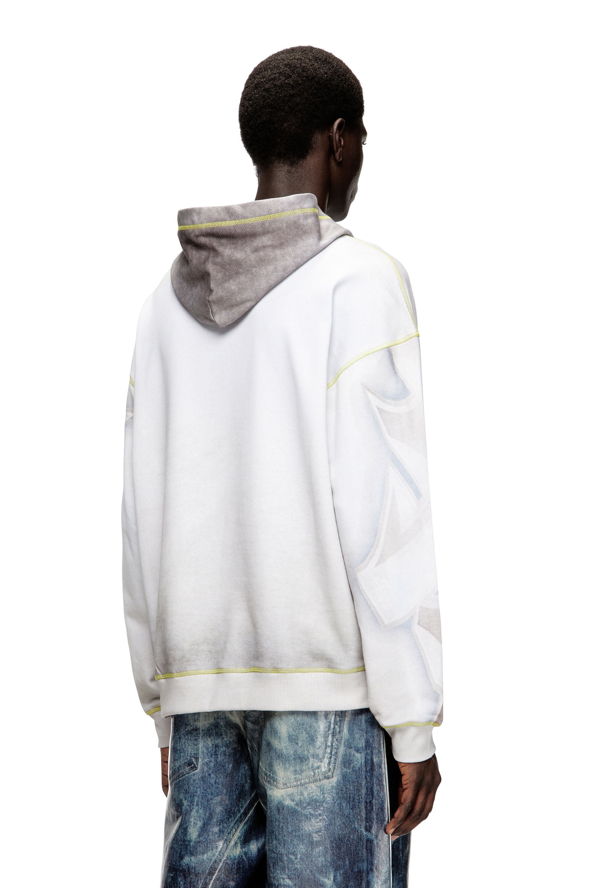 Diesel - S-BOXT-HOOD-SHOW, Man's Hoodie with graffiti print in null - 4