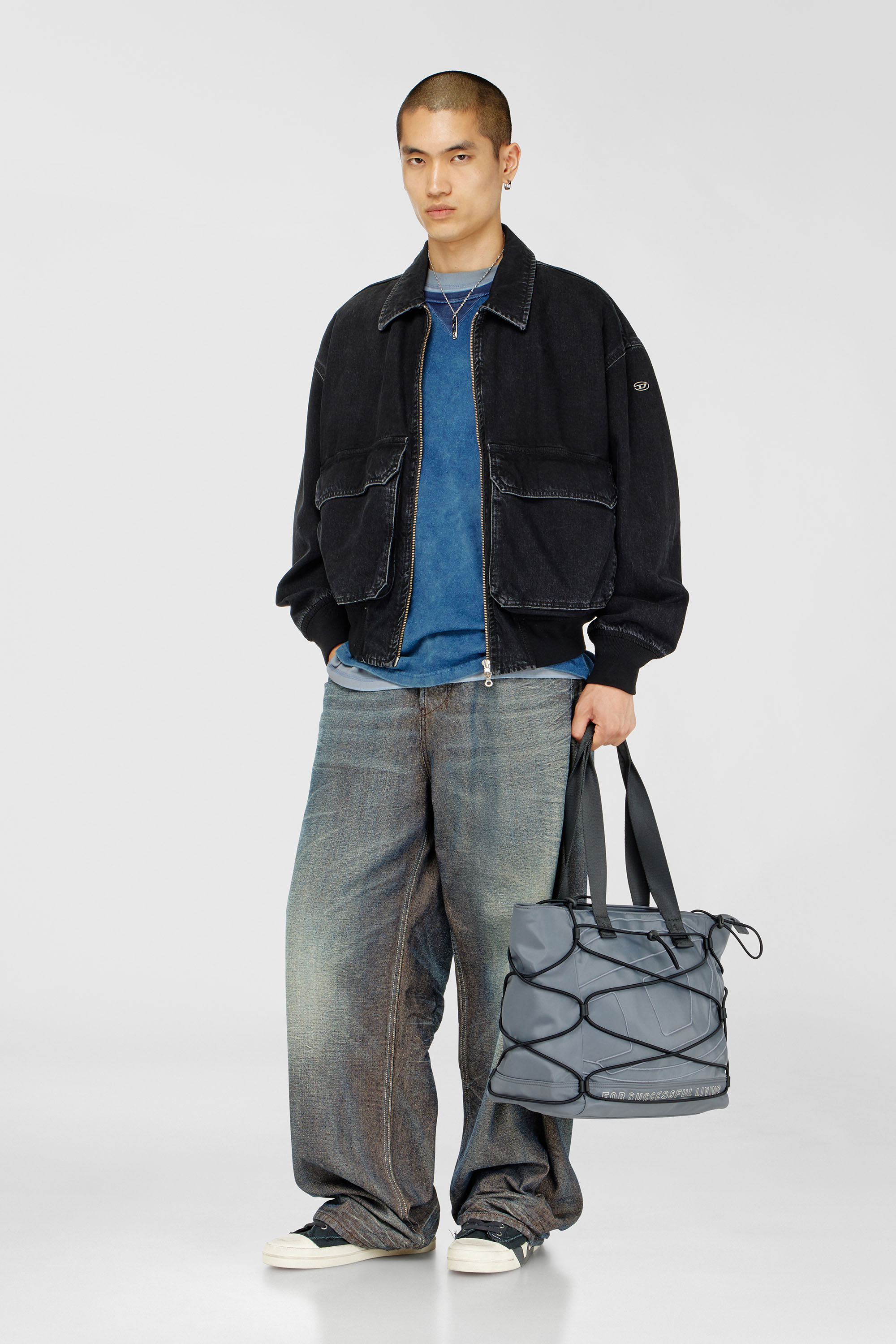 Women's Jacket in denim | Black | Diesel {{Country}}