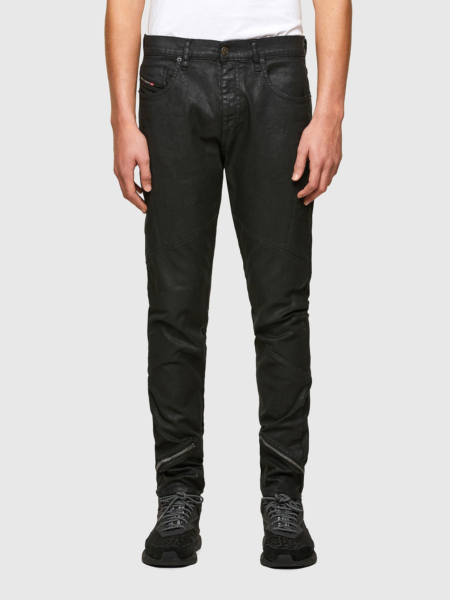 Diesel - 2019 D-STRUKT 069TK Slim Jeans, Black/Dark grey - Image 1