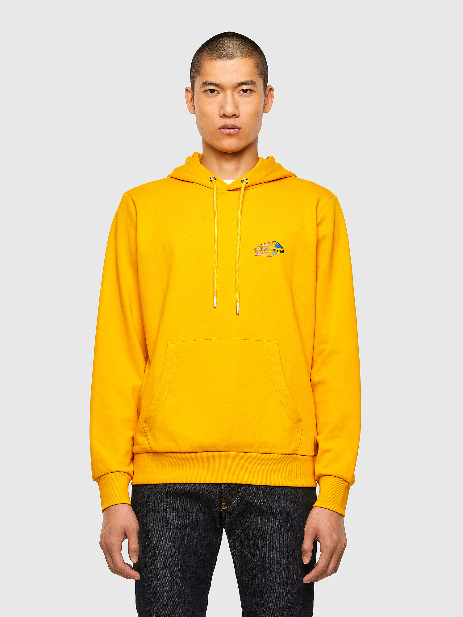 S-GIRK-HOOD-K22, Yellow Diesel - S-GIRK-HOOD-K22, Yellow - Sweaters - Image 1