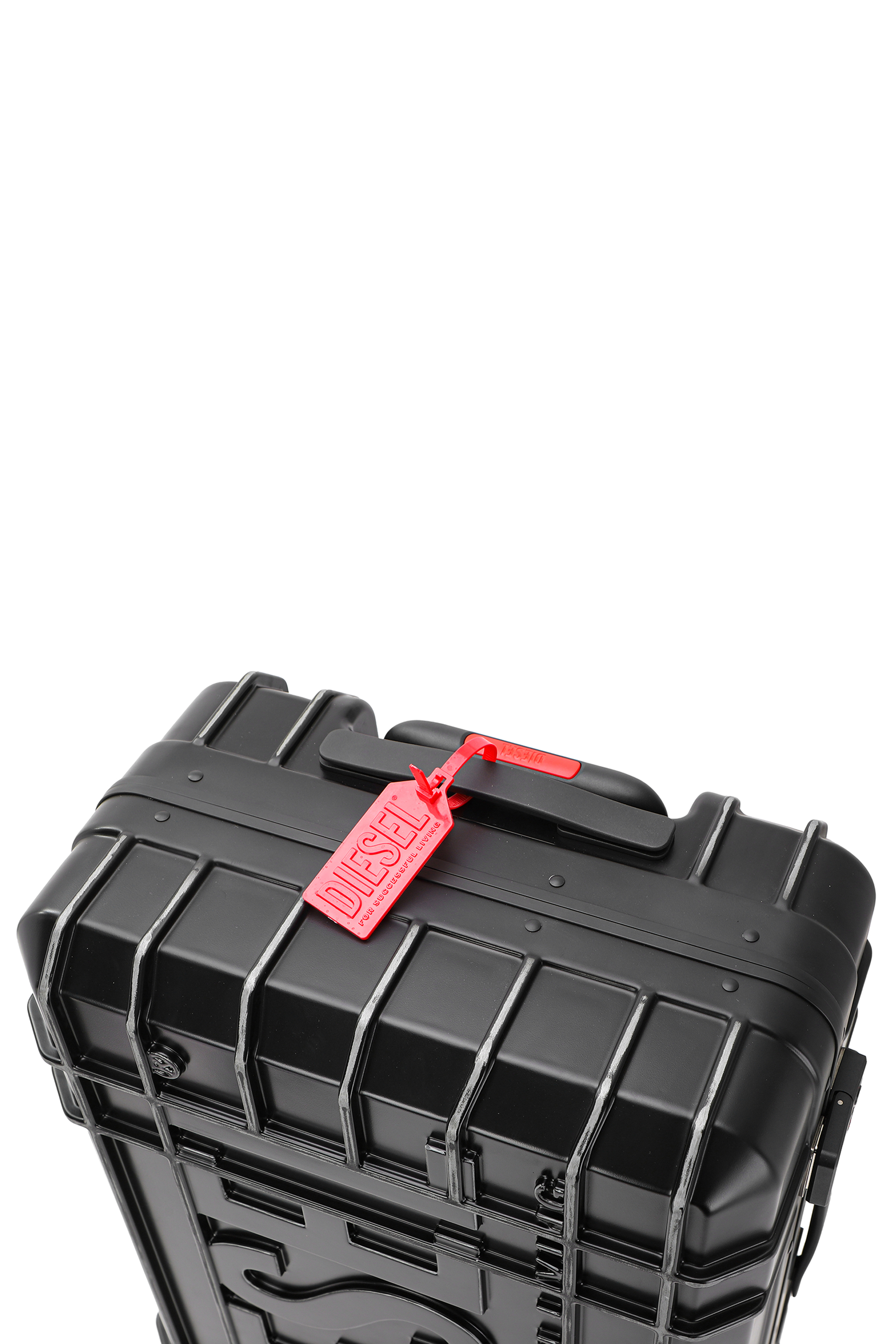 Diesel - DIESEL PC STRONG IMAGE TROLLEY- DSL003, Unisex's Rugged carry‑on suitcase 24" in Black - 2