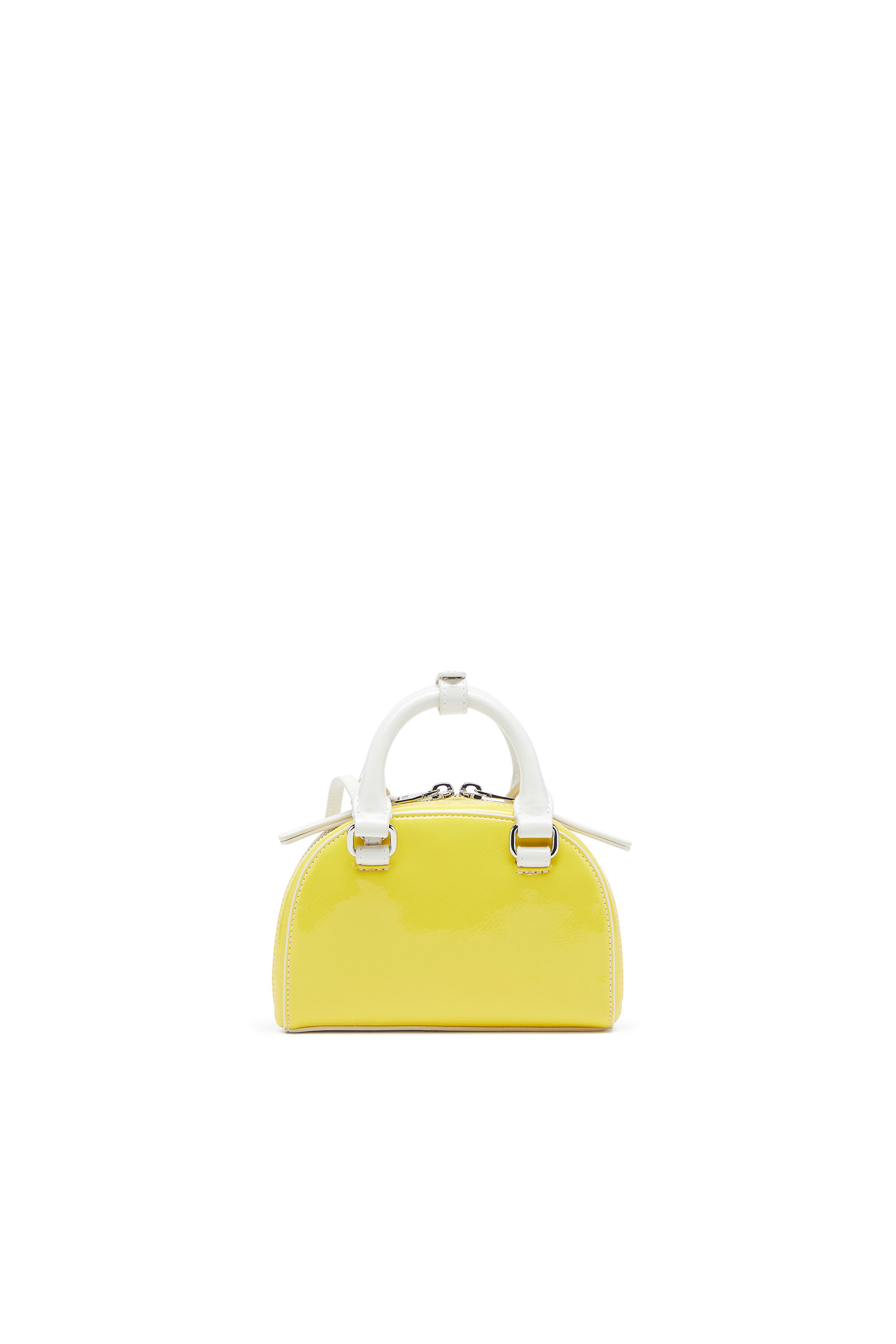 Diesel - 1DR DOME CROSSBODY XS, Woman's 1DR Dome-Mini crossbody bag with naplak effect in Yellow - 2