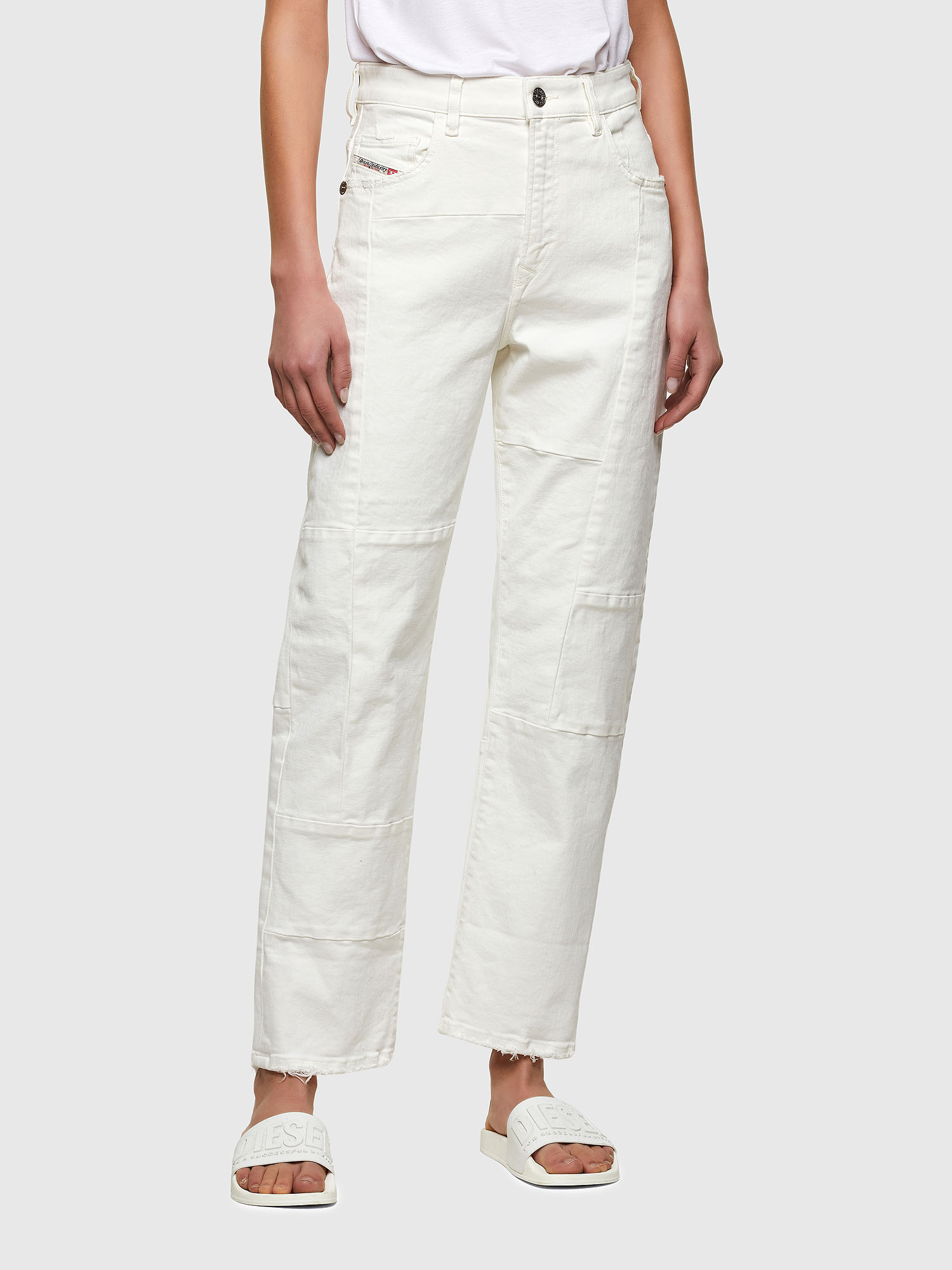 D-Reggy 009UL, White Diesel - D-Reggy 009UL, White - Jeans - Image 1