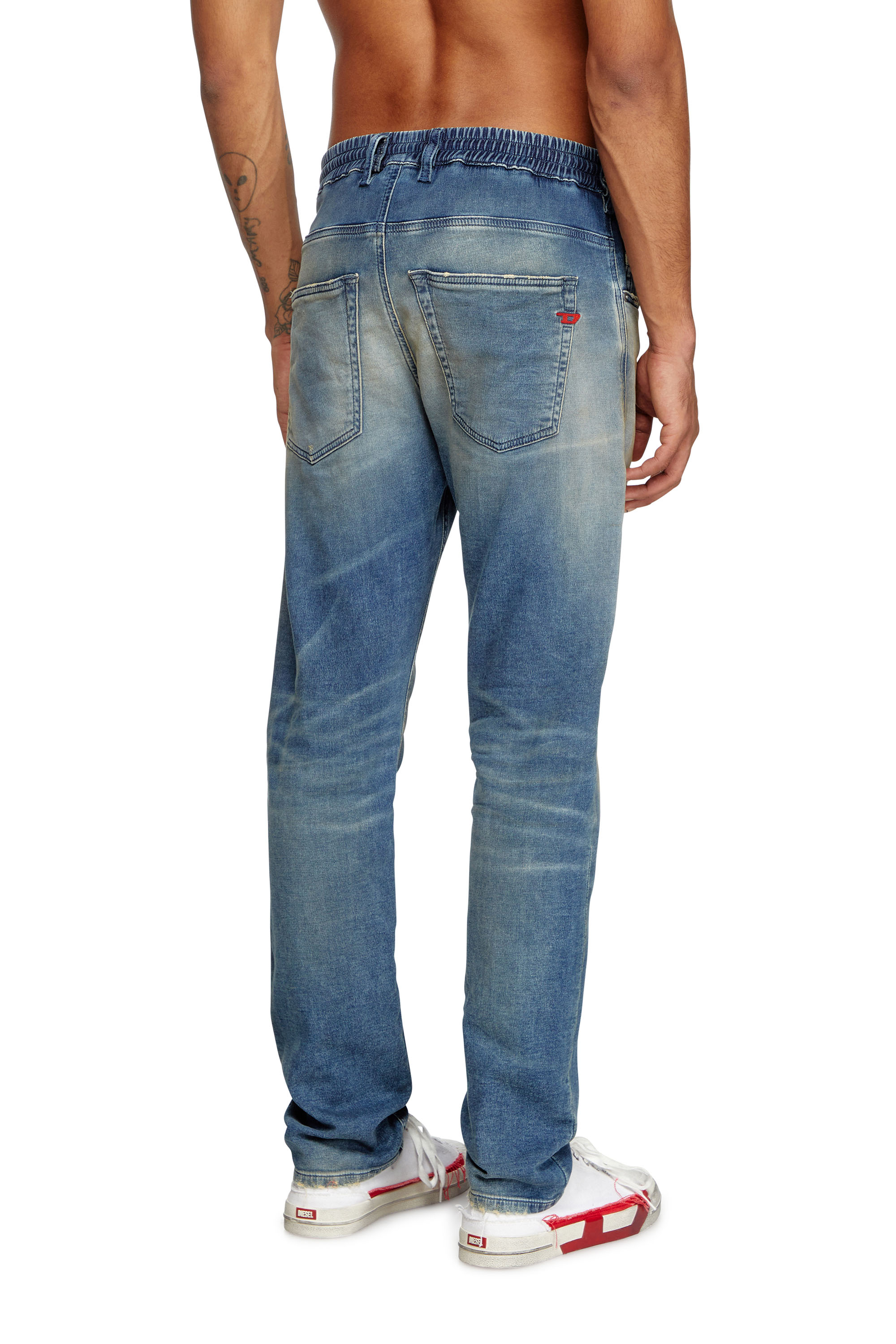 Diesel - Man's Regular 2030 D-Krooley Joggjeans® 068PQ, Medium blue - 4