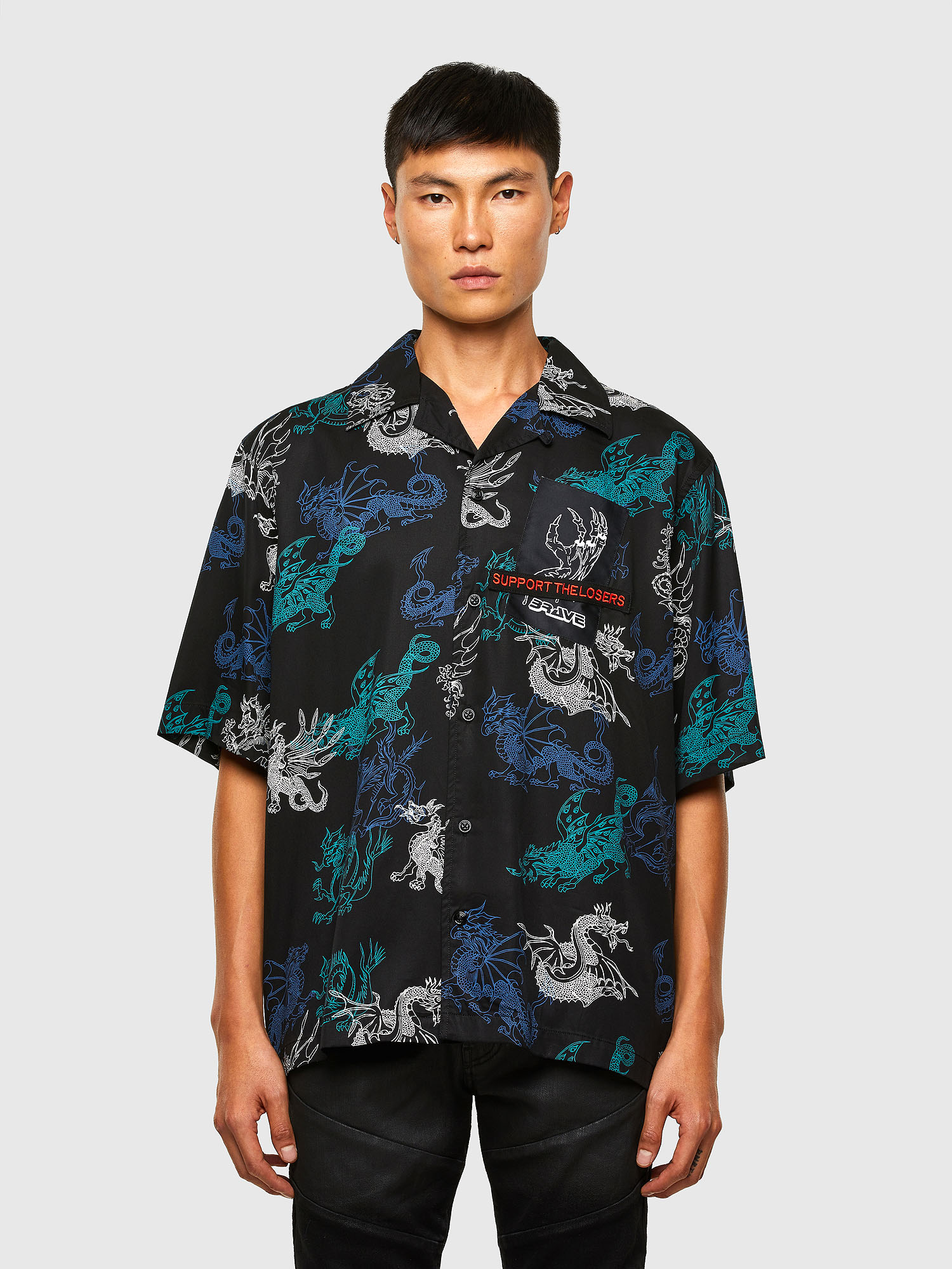 S-BEACH, Black Diesel - S-BEACH, Black - Shirts - Image 1
