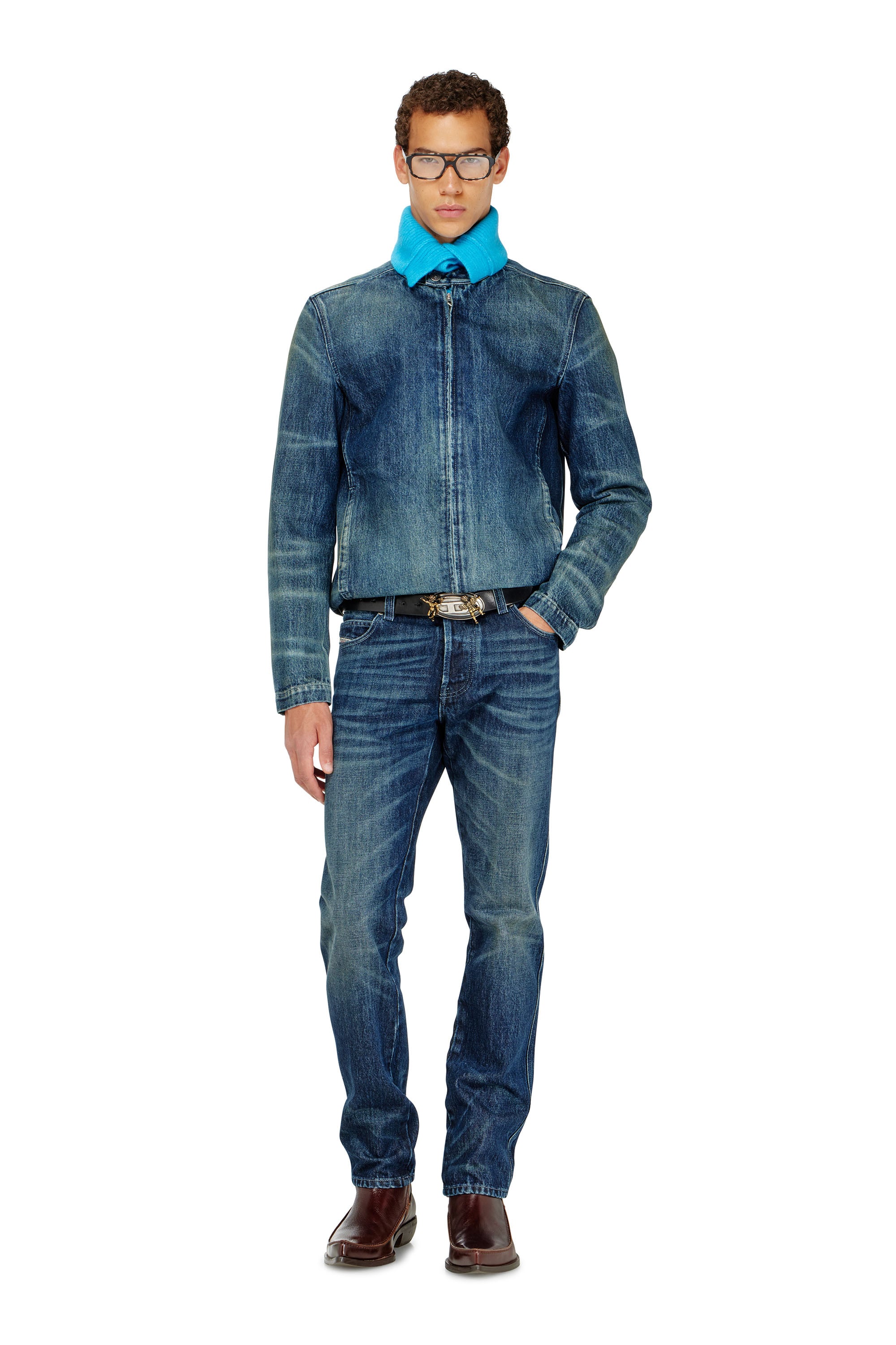 Diesel - Man's Slim Jeans 1993 D-Vyl 007FZ, Dark Blue - 1
