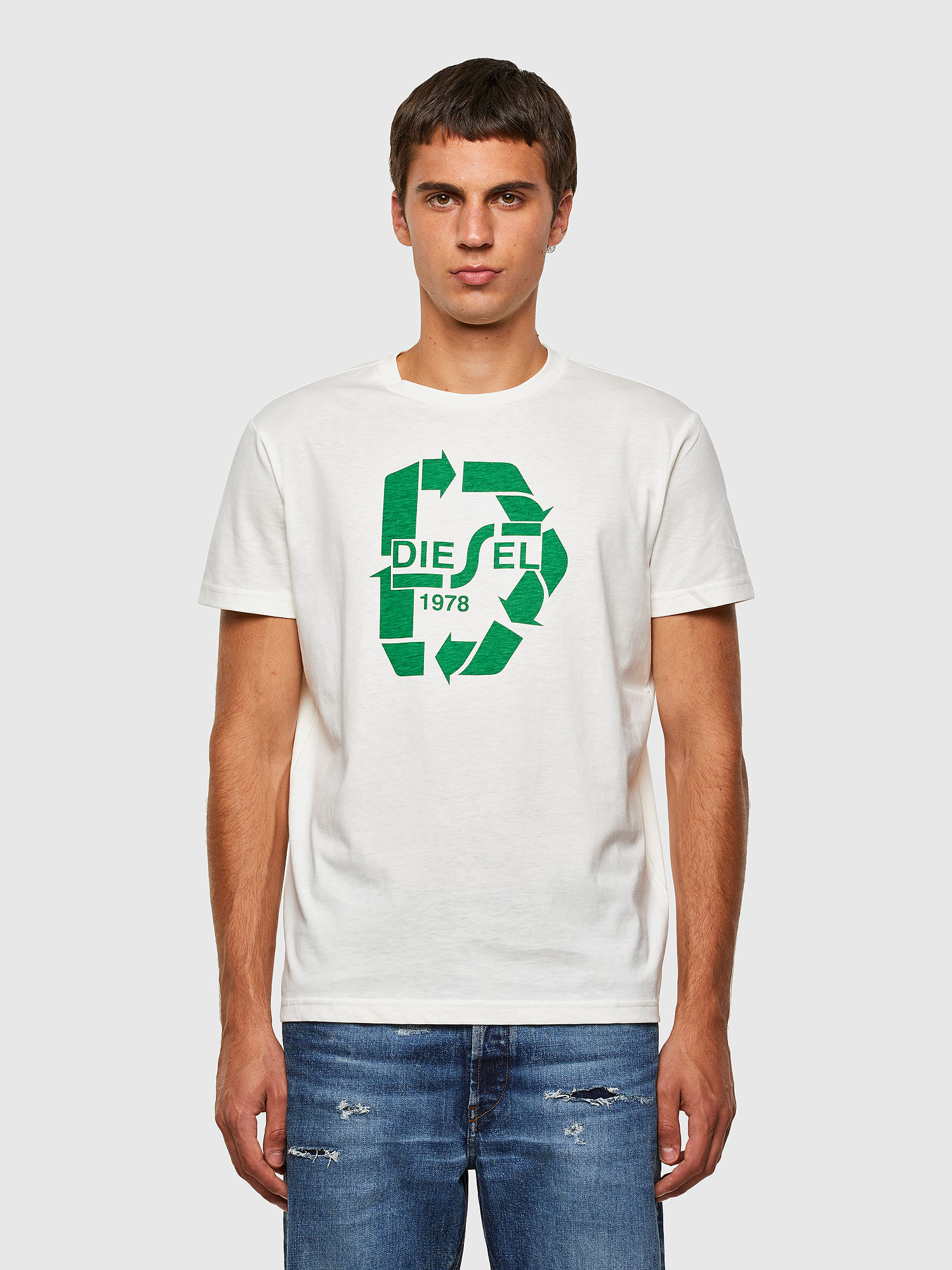 T-DIEGOS-N23, White Diesel - T-DIEGOS-N23, White - T-Shirts - Image 1
