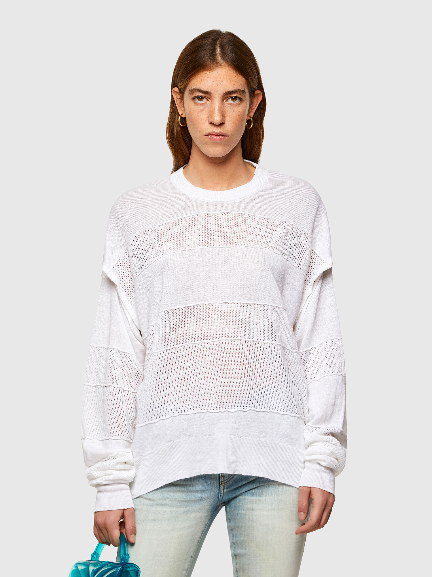 M-AMETHYST, White Diesel - M-AMETHYST, White - Knitwear - Image 1