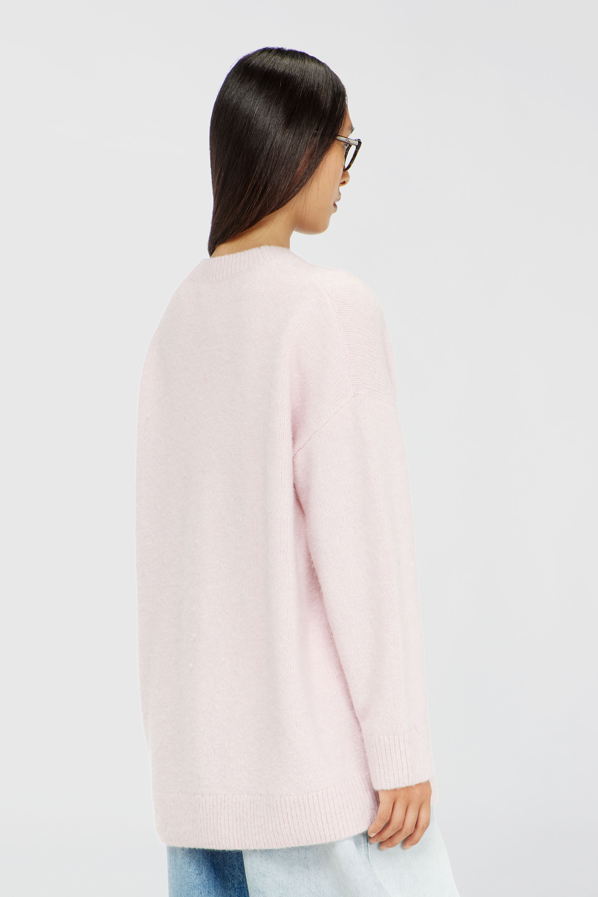 Diesel - M-AREELA, Woman's Cardigan in wool and alpaca blend in Face Powder - 4