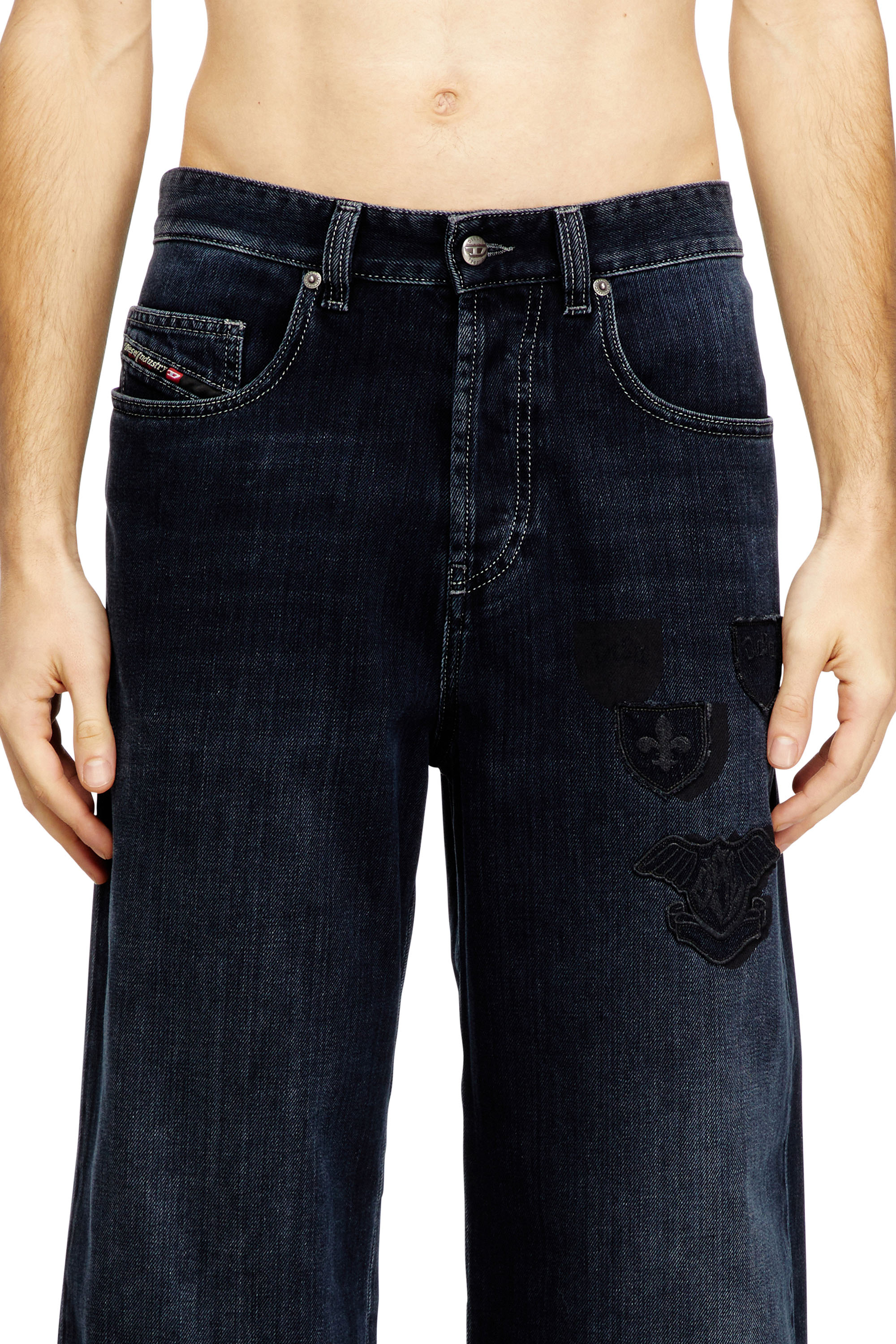 Diesel - Man's Relaxed Jeans 2001 D-Macro 09Q19, Dark Blue - 4