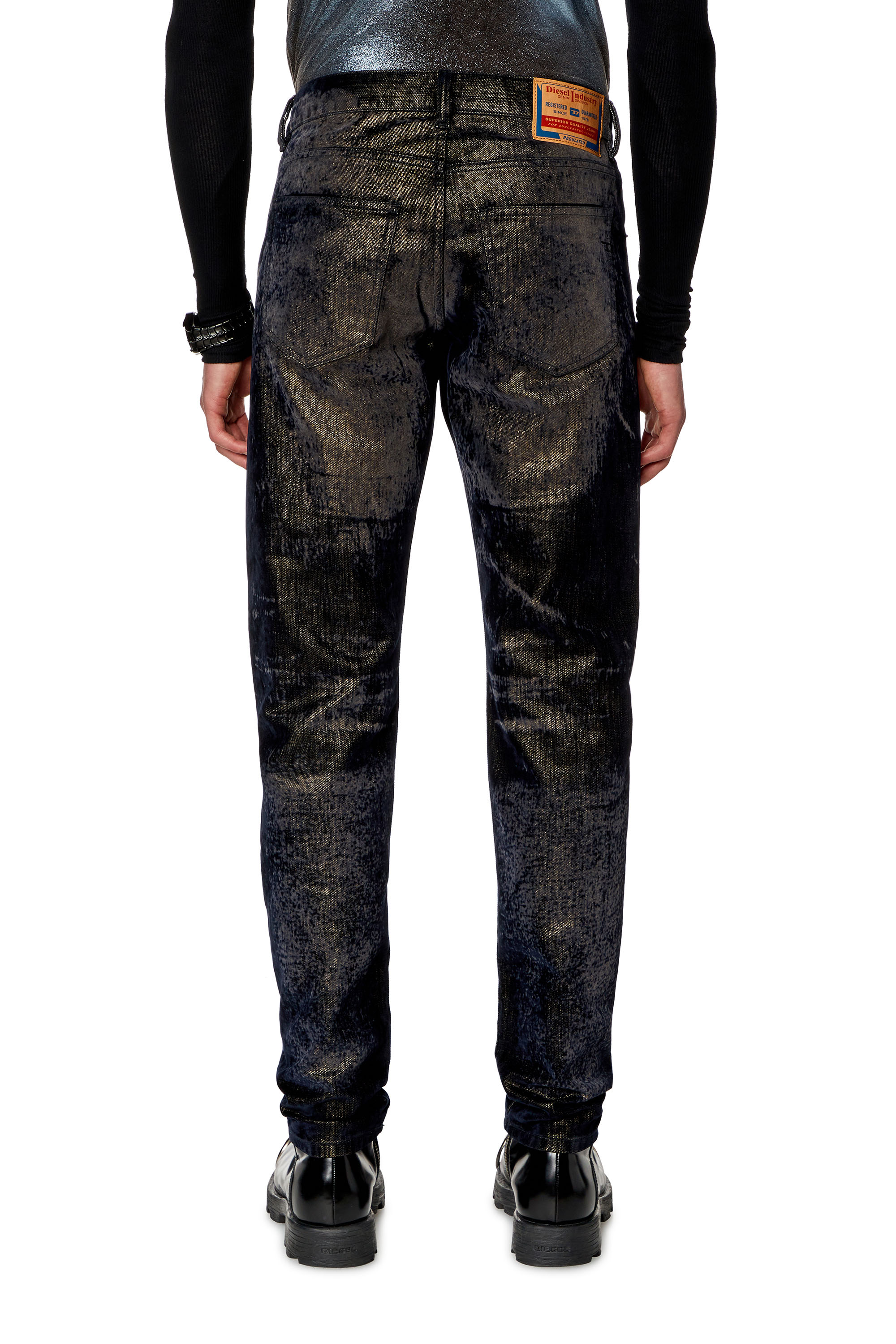 Diesel - Slim Jeans 2019 D-Strukt 09I49, Black/Dark grey - Image 3