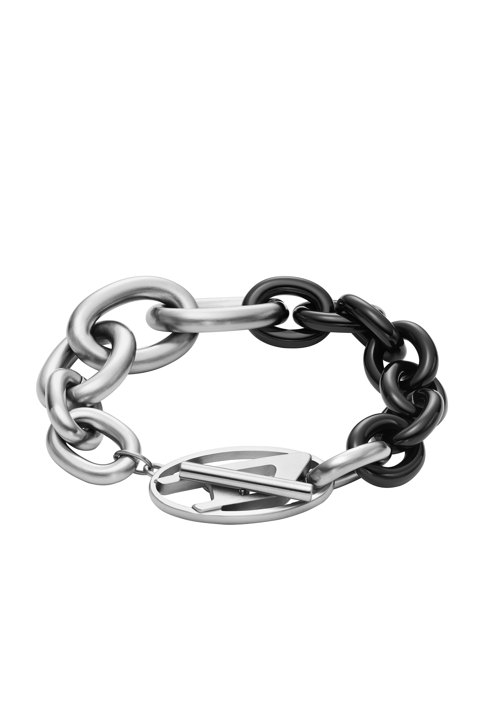 ■DIESEL■ two tone chain bracelet DX1453931 Diesel Two-Tone Stainless ID Chain Bracelet for Men DX1457931