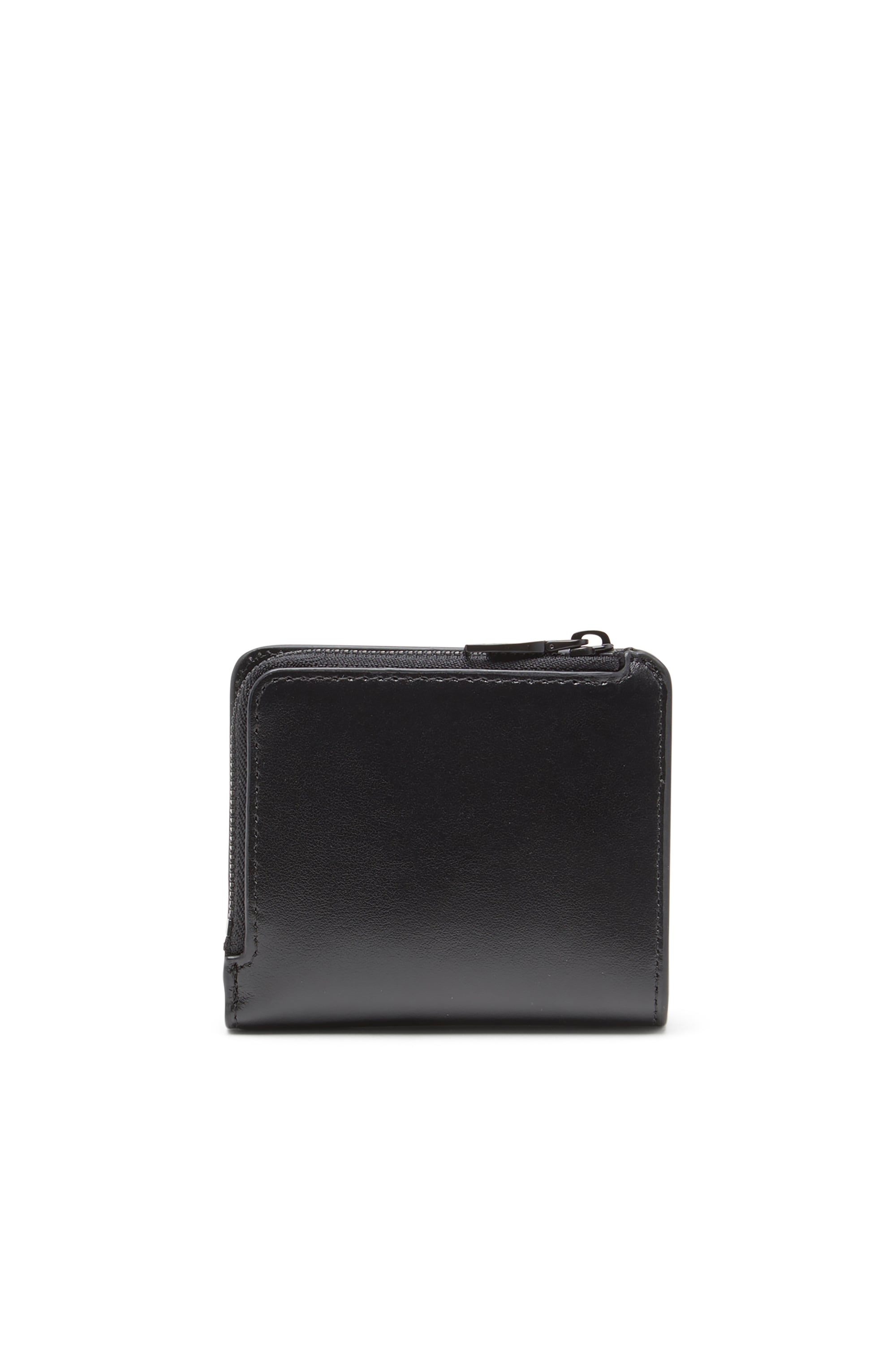 Diesel - HOLI -D BI FOLD ZIP L, Man's Zipped leather card holder in Black - 2