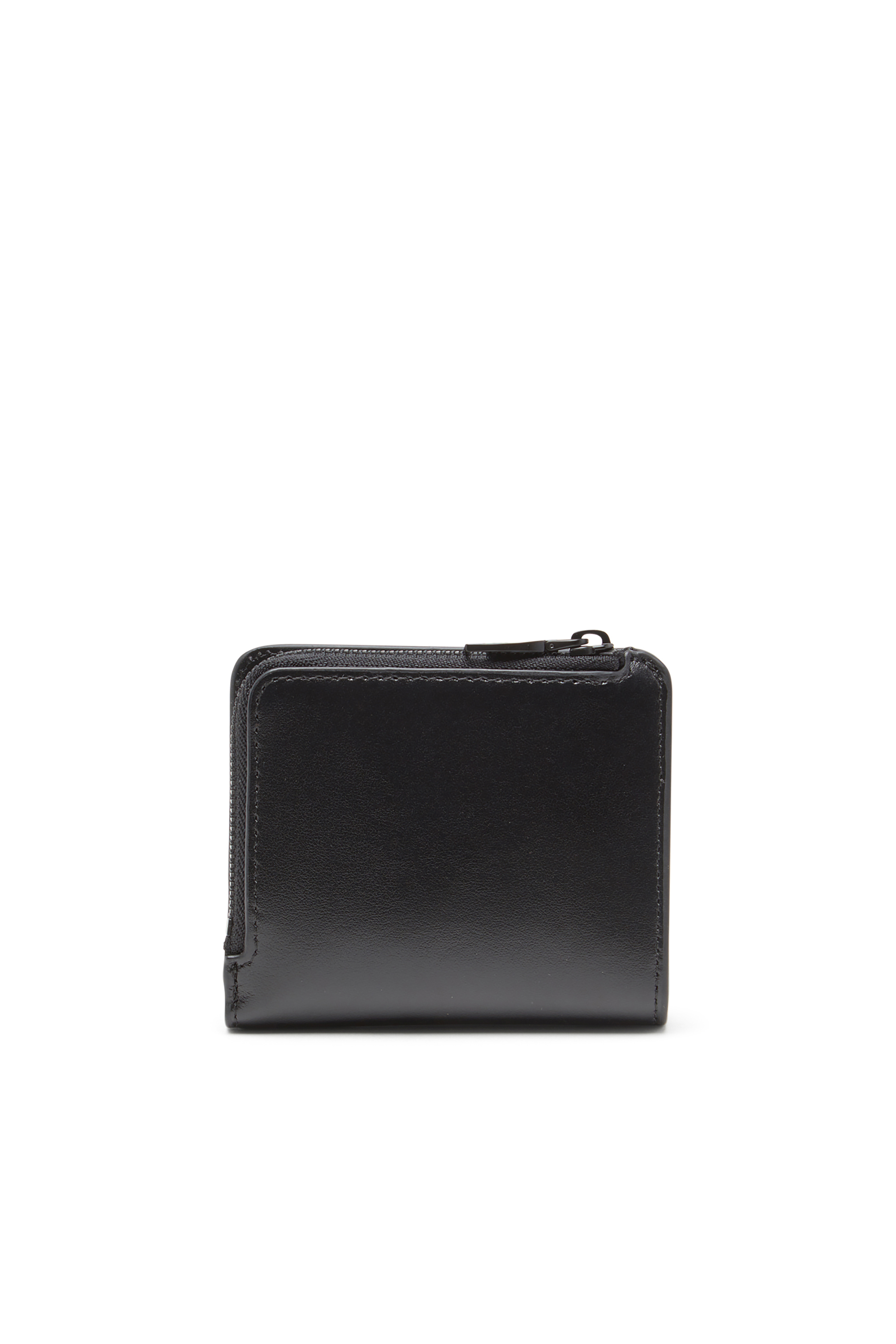 Diesel - HOLI -D BI FOLD ZIP L, Man's Zipped leather card holder in Black - 2