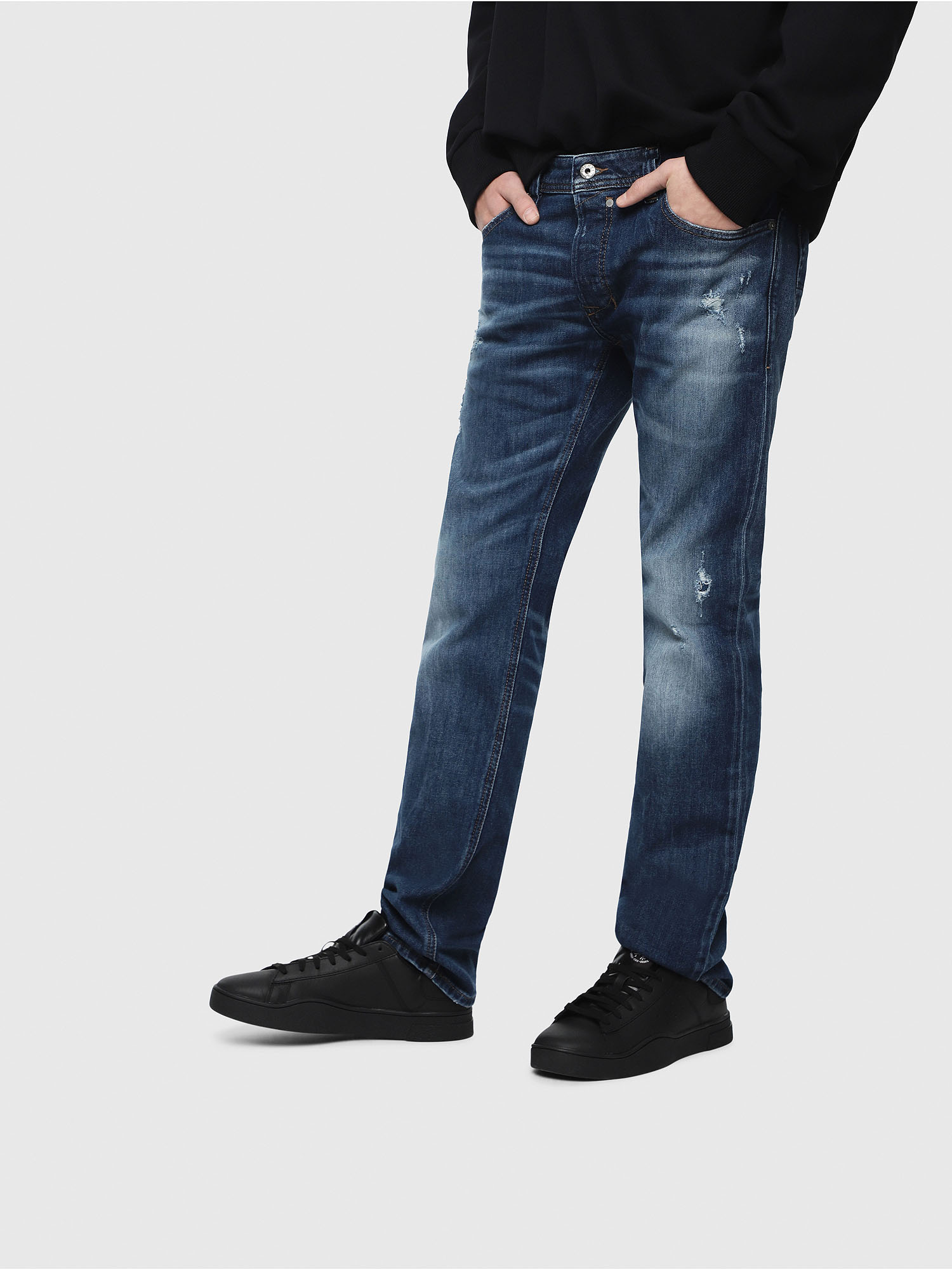 Diesel - Safado C69DZ Straight Jeans, Medium blue - Image 1
