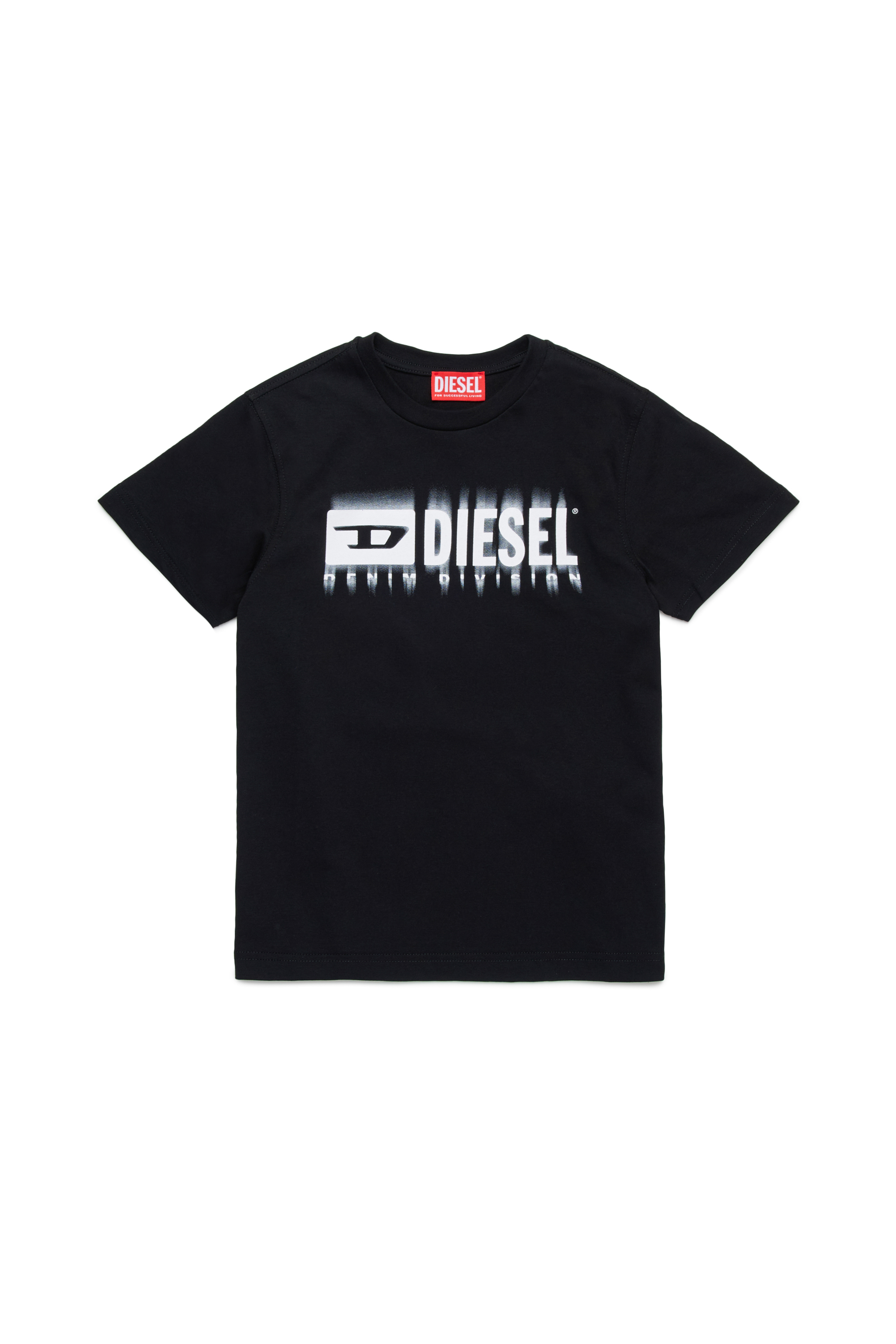 Diesel - TDIEGORL6, Man's T-shirt with smudged logo in Black - 1