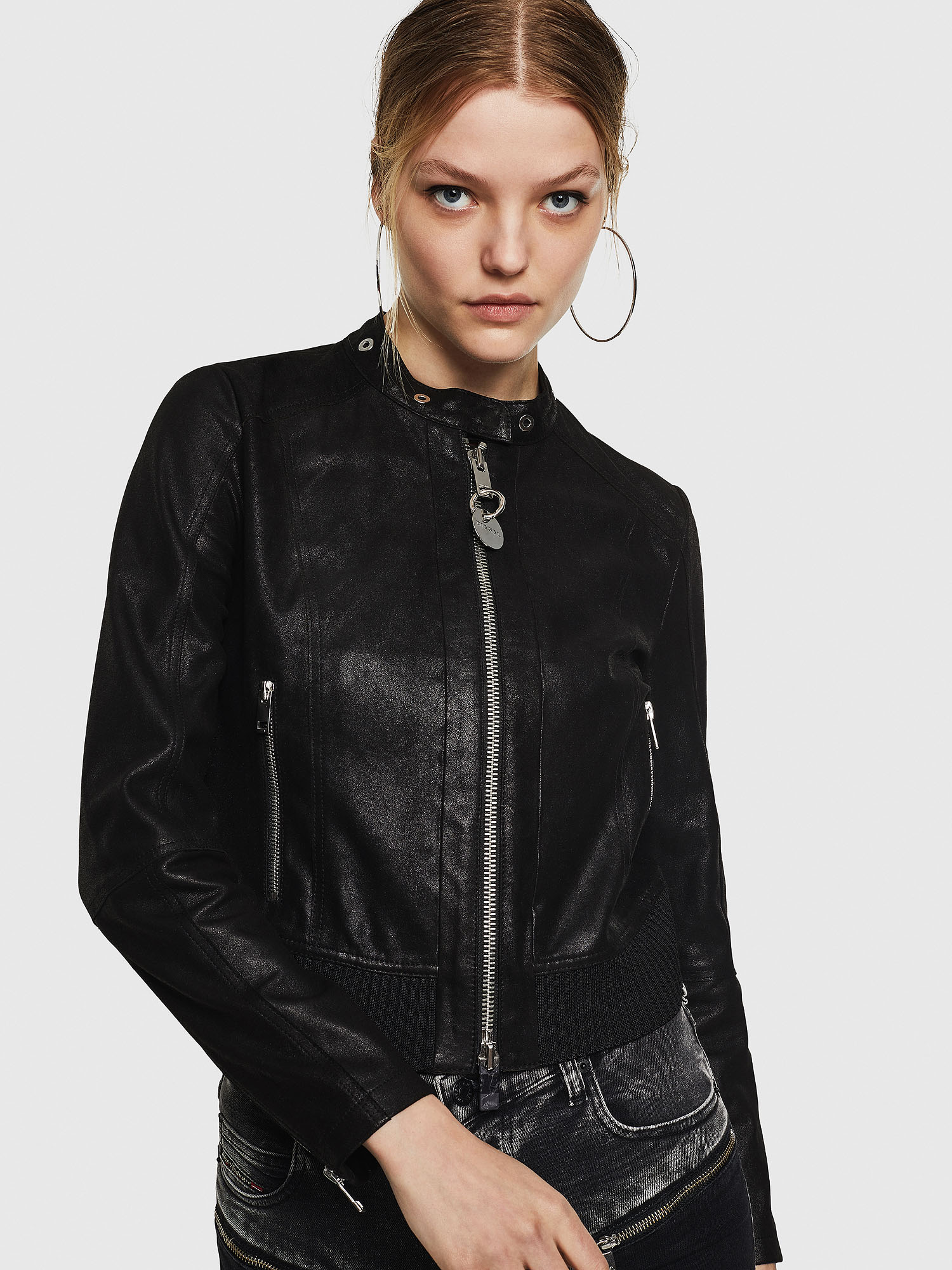 L-LYSSA-G, Black Diesel - L-LYSSA-G, Black - Leather jackets - Image 1