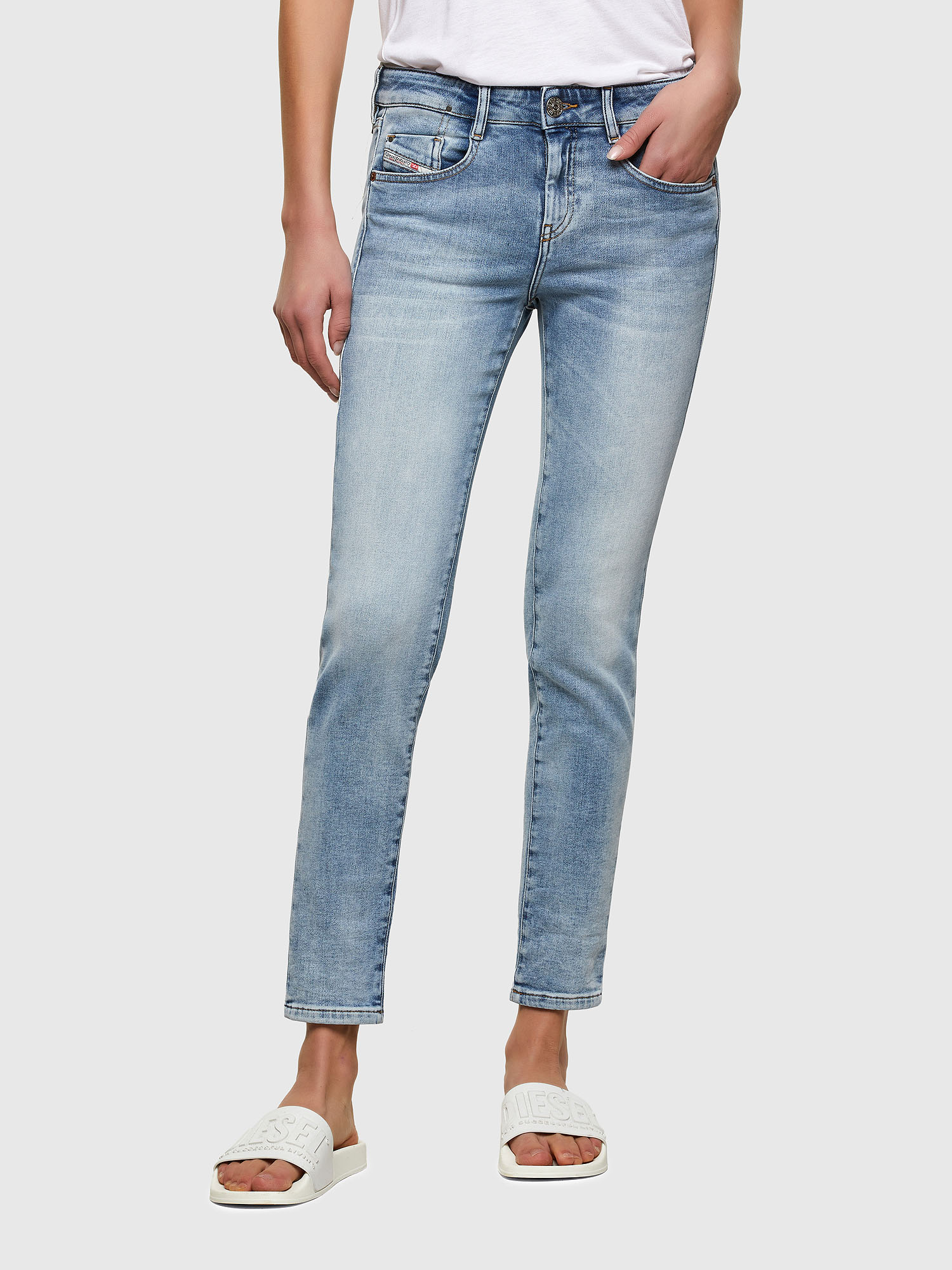 D-Ollies JoggJeans® 069UX, Light Blue Diesel - D-Ollies JoggJeans® 069UX, Light Blue - Jeans - Image 1