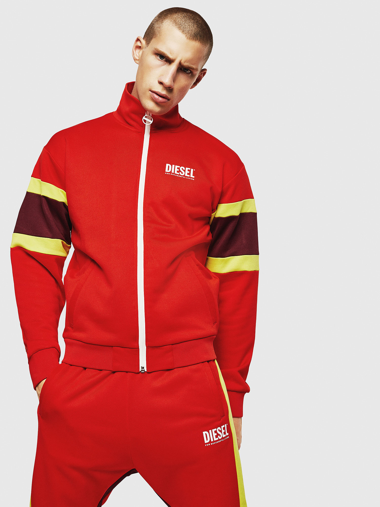 S-AKON, Fire Red Diesel - S-AKON, Fire Red - Sweaters - Image 1