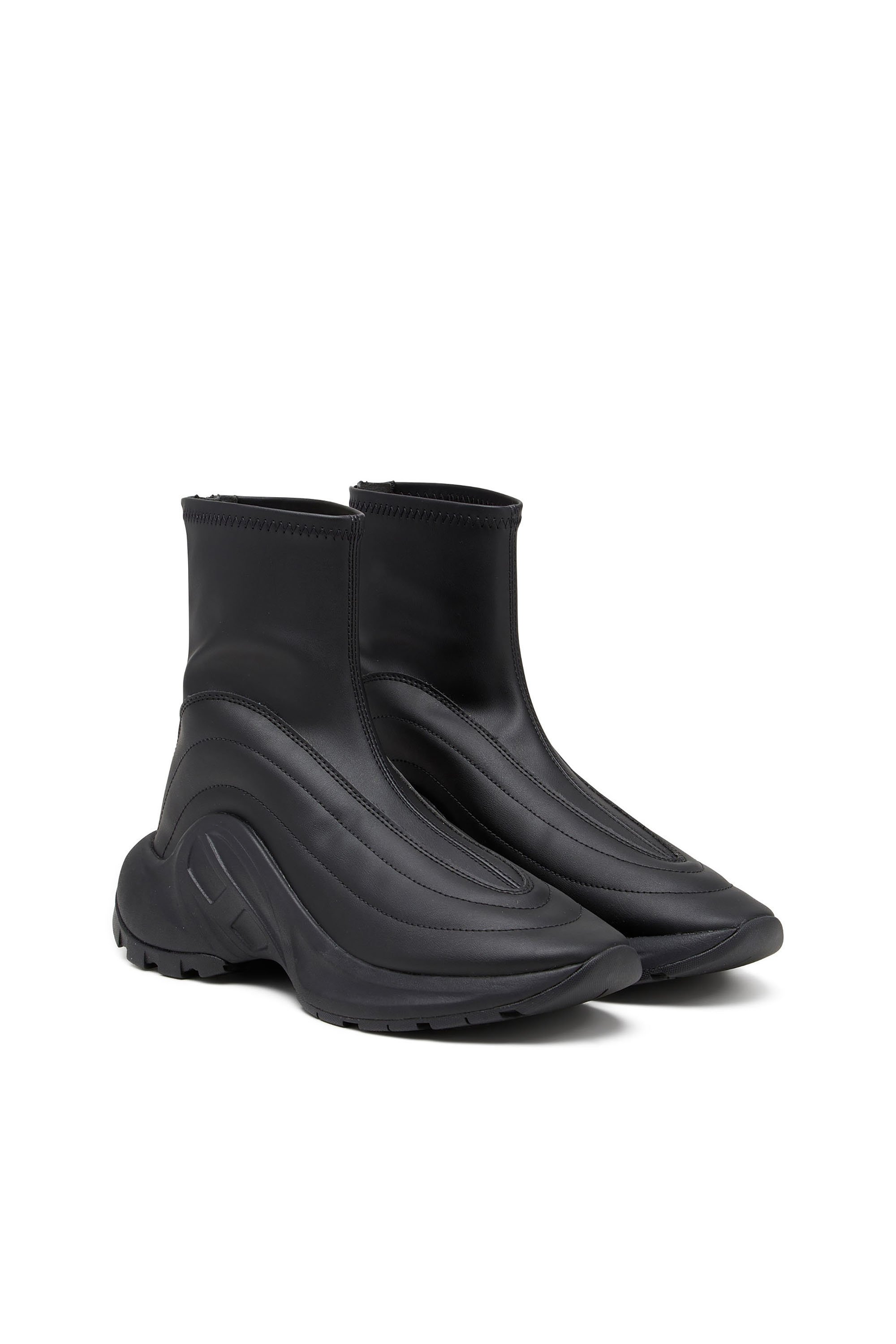 Diesel - S-D-RUNNER BOOTIE X, Unisex's S-D-Runner - Sneakers in Black - 2