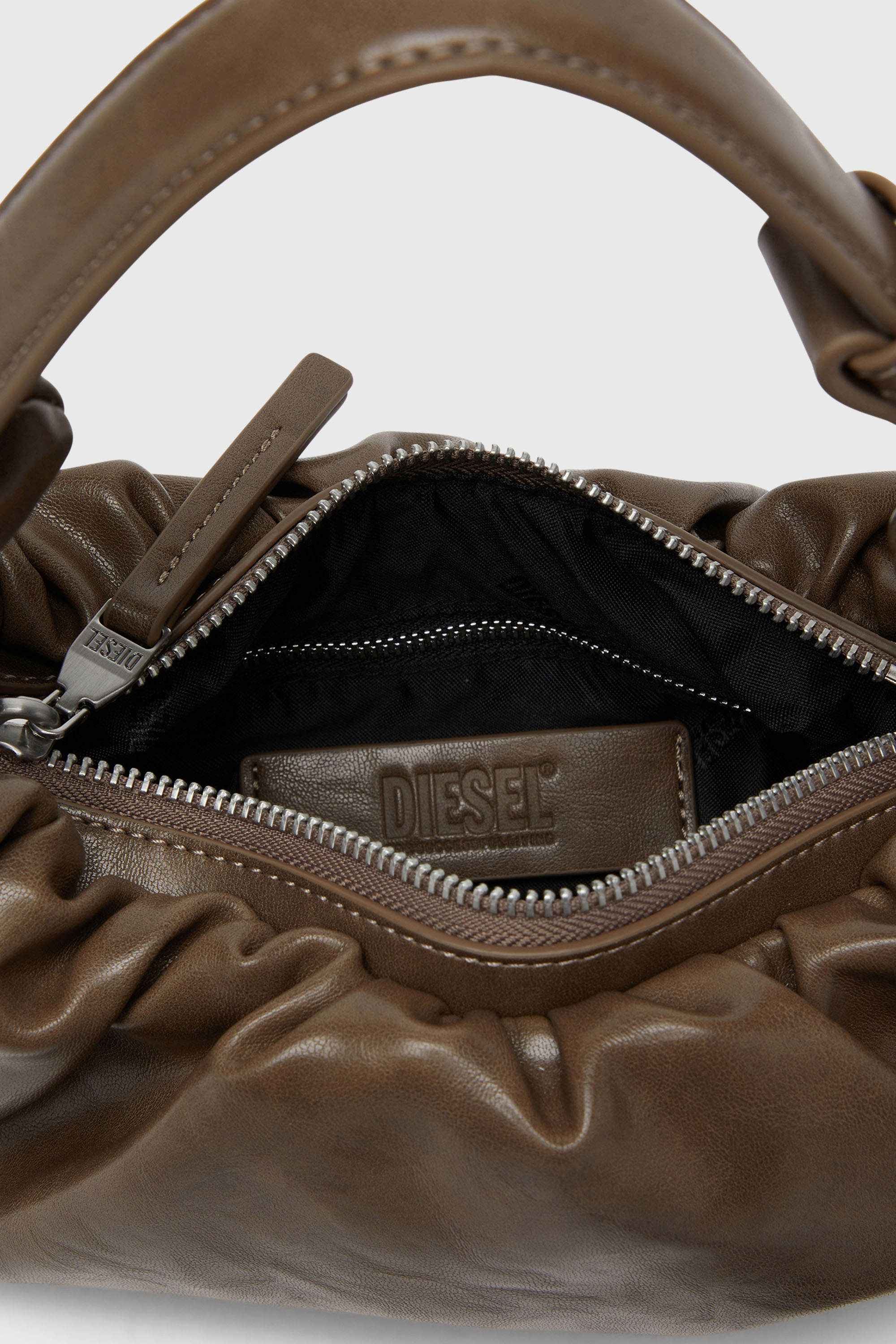 Women's Grab-D-Small scruched hobo bag | Brown | Diesel {{Country}}