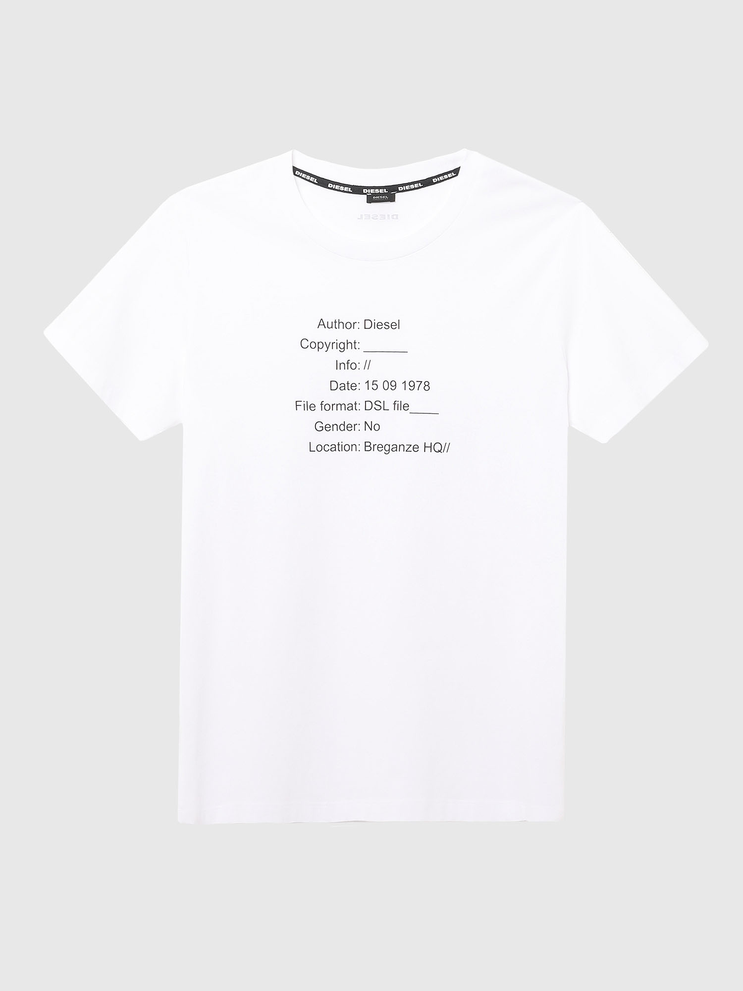 UFTEE-ELODIE, White Diesel - UFTEE-ELODIE, White - T-Shirts - Image 1
