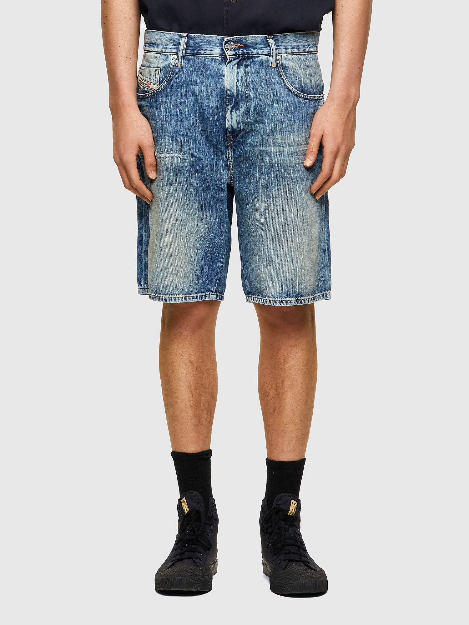 D-STRUKT-SHORT, Light Blue Diesel - D-STRUKT-SHORT, Light Blue - Shorts - Image 1