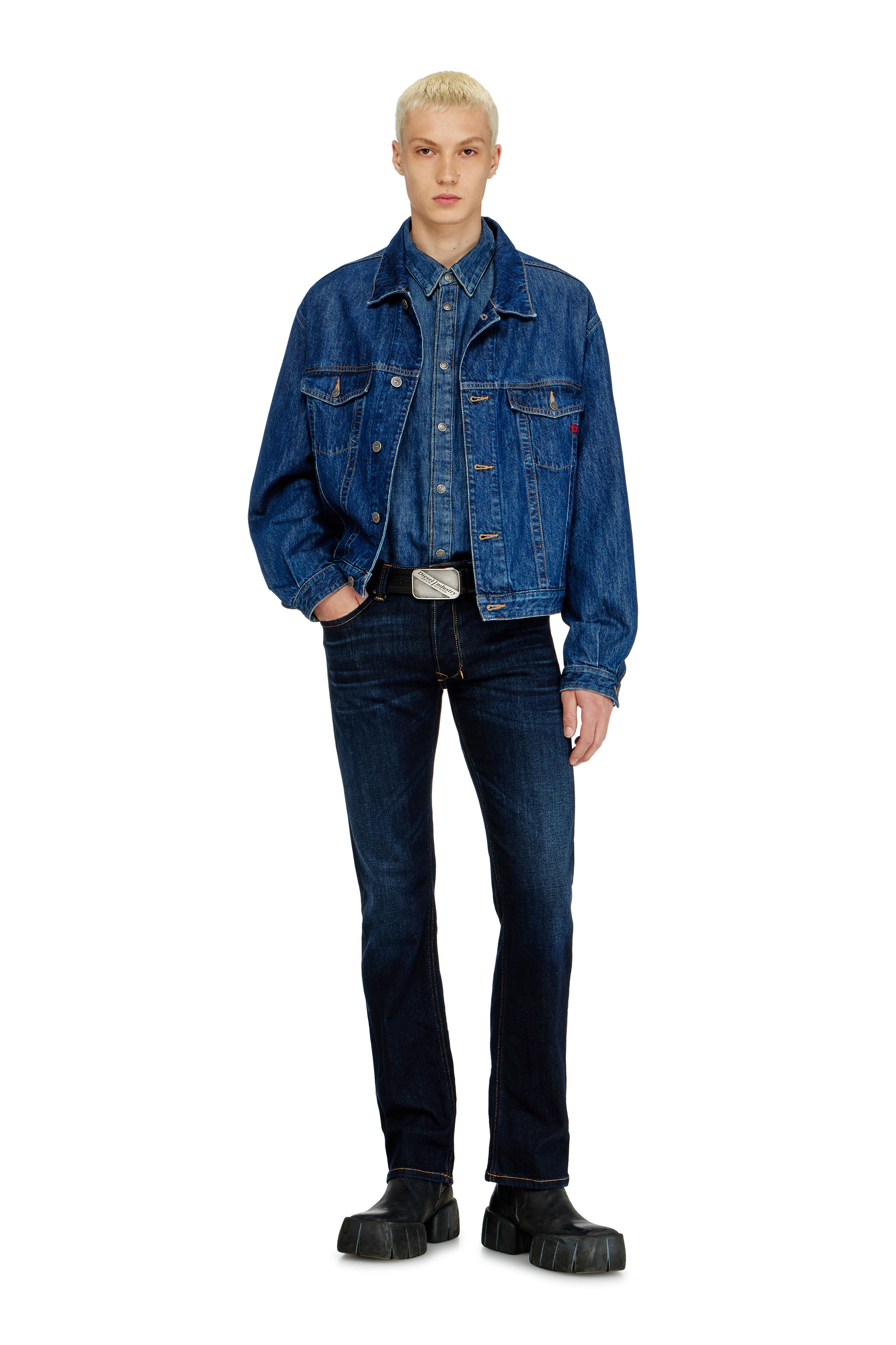 Diesel - Man's Regular Jeans 1985 Larkee 09Q15, Dark Blue - 1