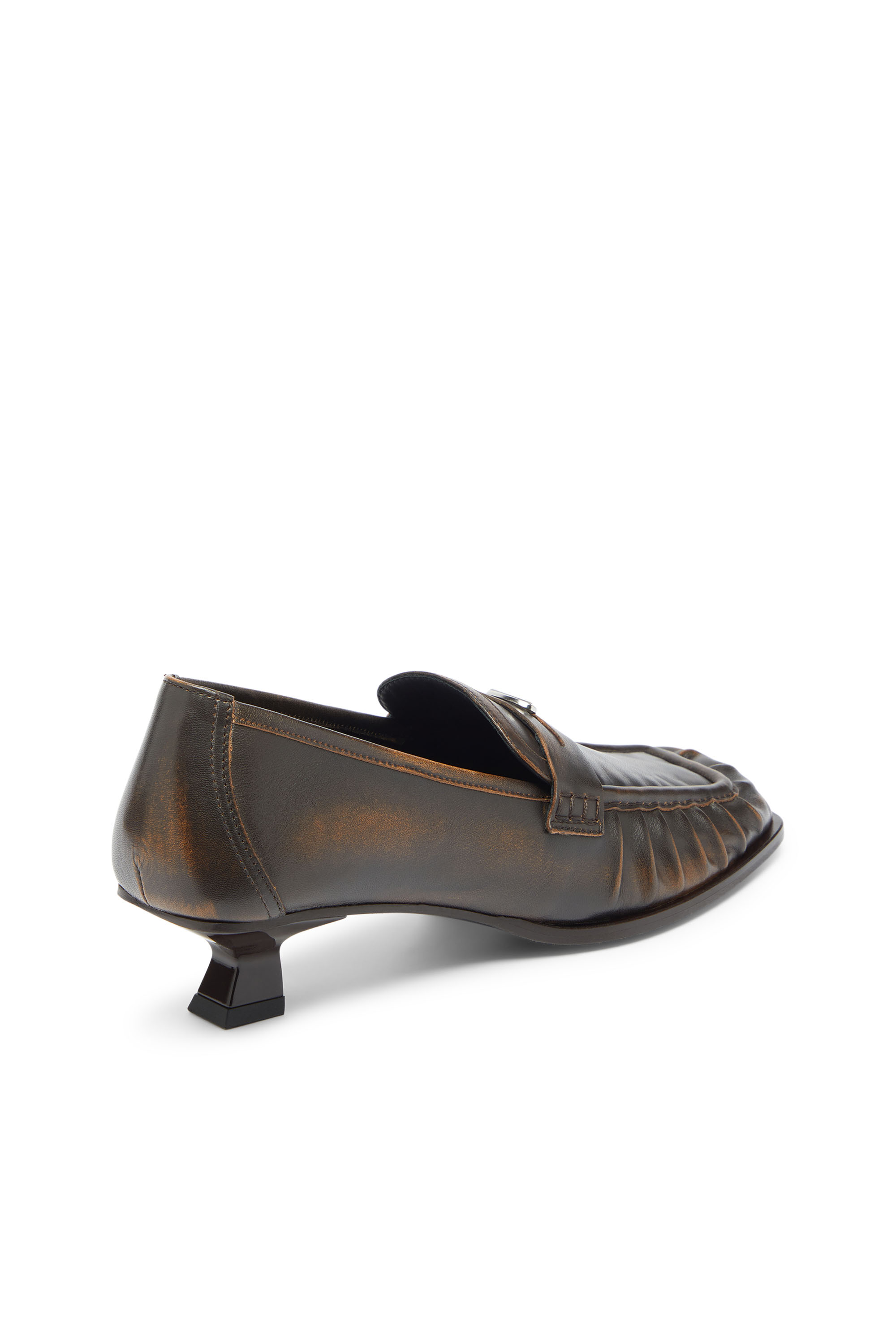 Diesel - D-AMBER MOC 30, Woman's D-Amber - Penny loafers in leather in Brown - 5