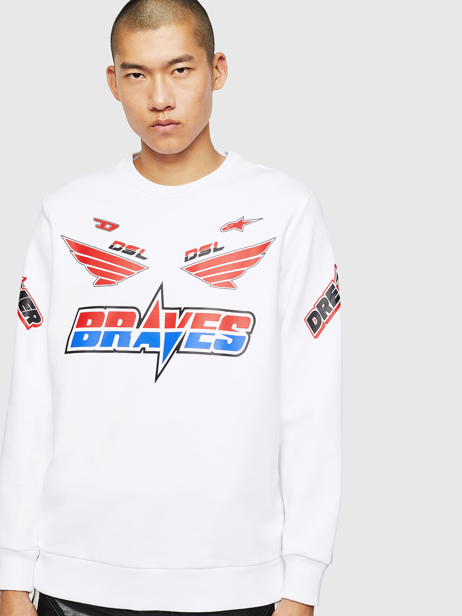 ASTARS-S-GIR-A, White Diesel - ASTARS-S-GIR-A, White - Sweaters - Image 1
