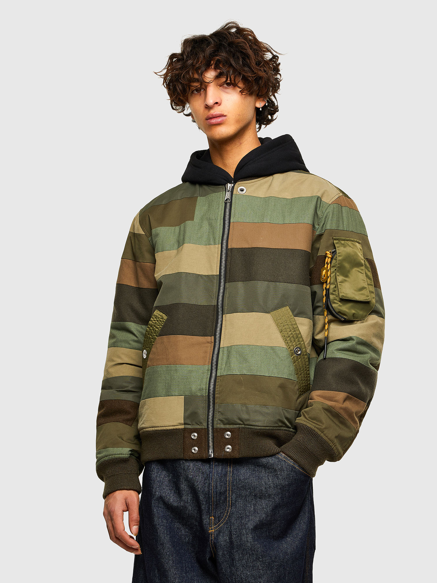 J-UPPER, Olive Green Diesel - J-UPPER, Olive Green - Jackets - Image 1